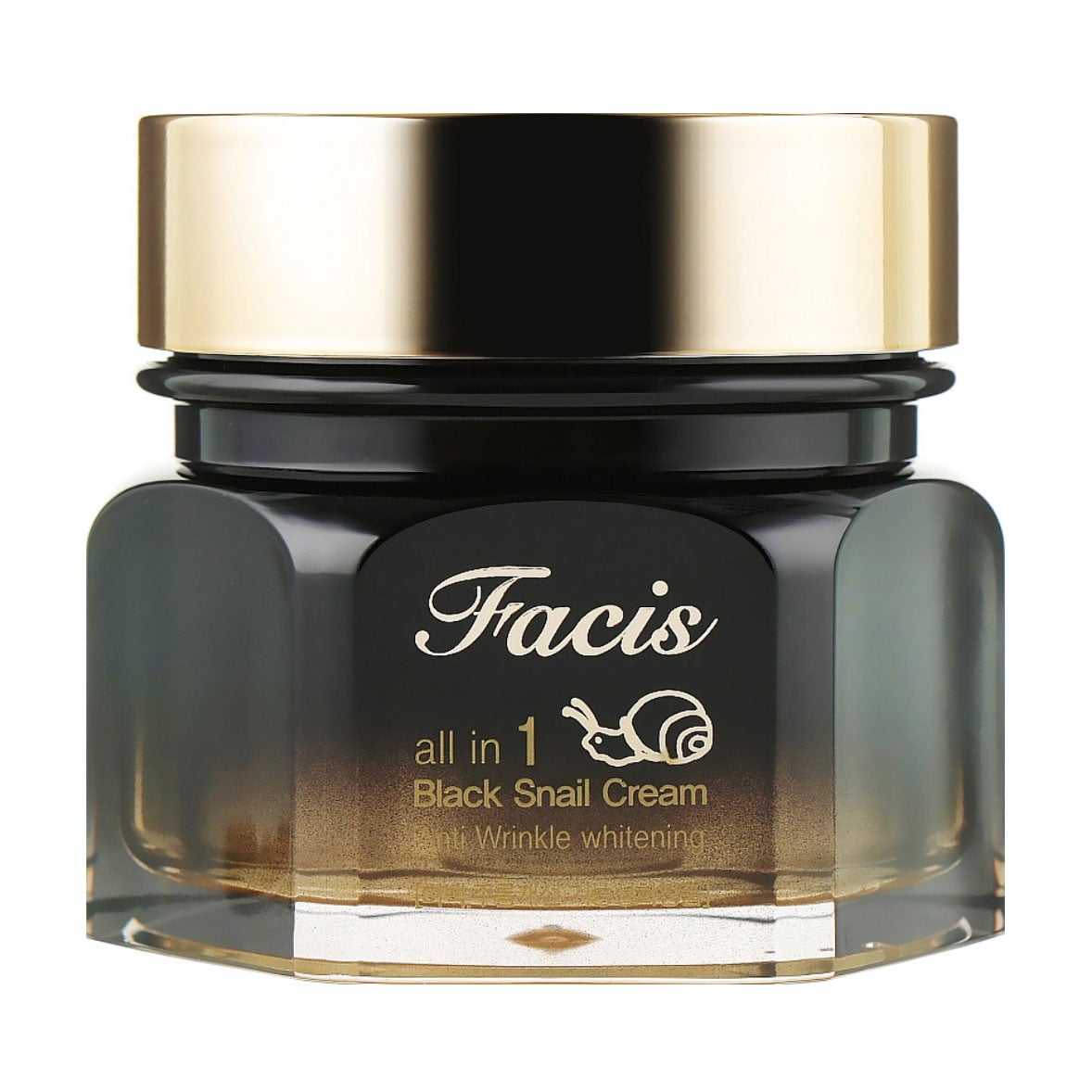 Відновлювальний крем-есенція для обличчя Facis All-In-One Black Snail Cream з муцином чорного равлика, 100 мл