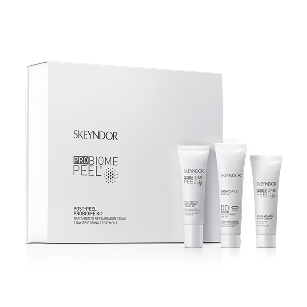 Відновлювальний постпілінговий 7-денний набір для обличчя Skeyndor Probiome Peel тон 1 (крем, 10 мл + комплекс, 10 мл + крем, 15 мл)