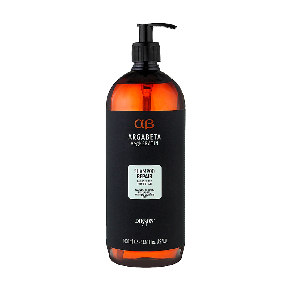 Відновлювальний шампунь для волосся Dikson Argabeta vegKeratin Repair Shampoo, 1 л