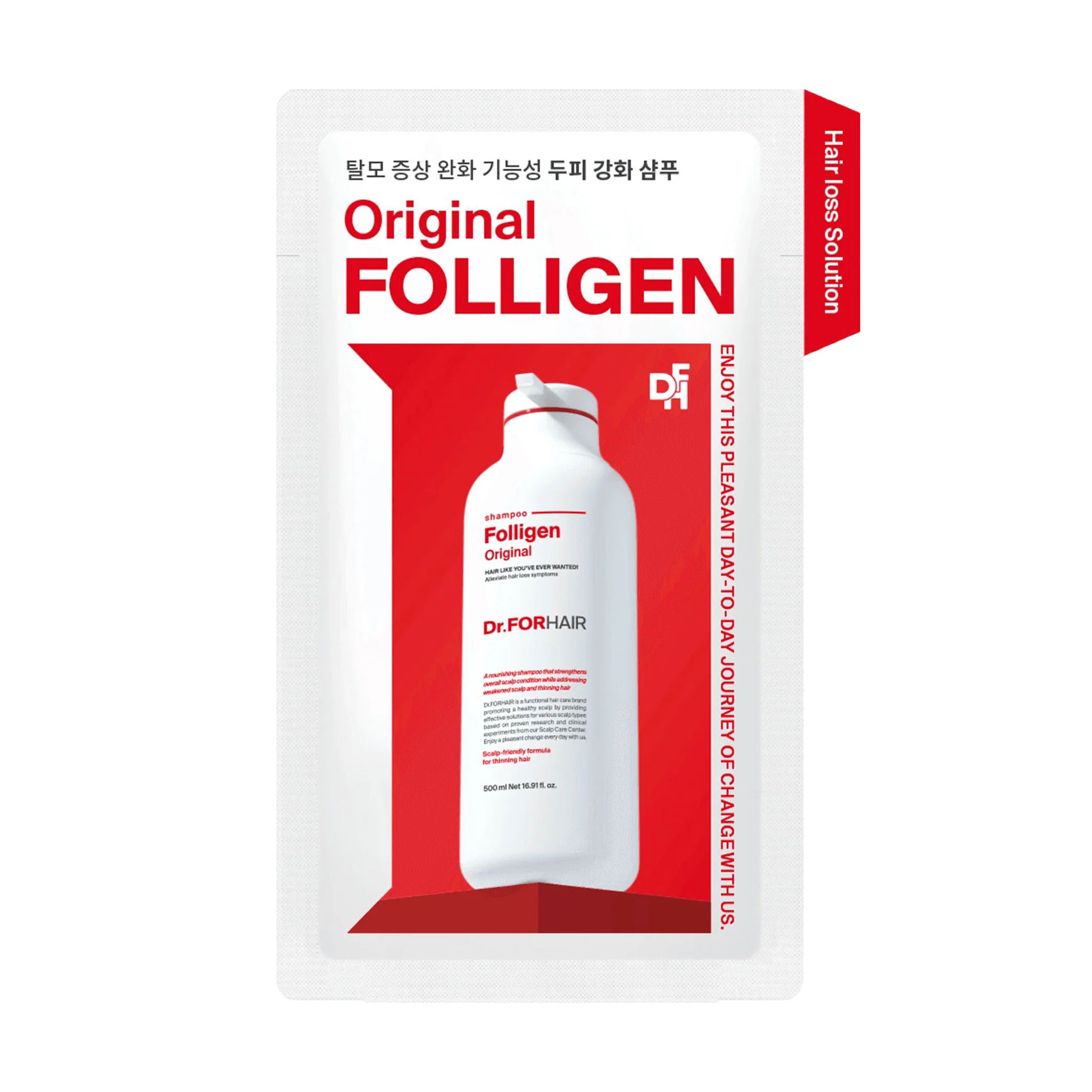 Відновлювальний шампунь для волосся Dr.FORHAIR Folligen Bio-3 Shampoo проти випадіння, зі стовбуровими клітинами, 10 мл