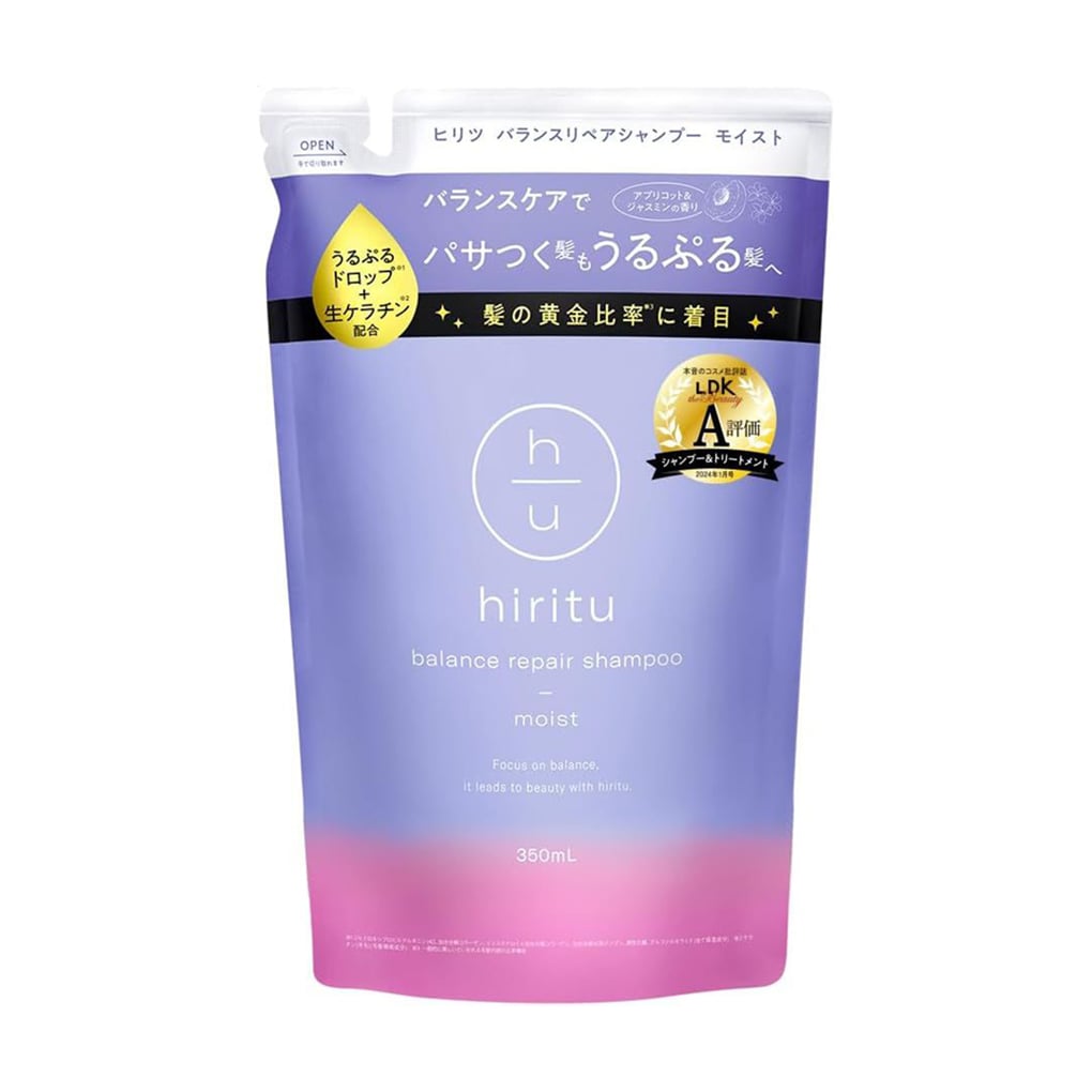 Відновлювальний шампунь для волосся hiritu Balance Repair Shampoo Moist, 350 мл (дойпак)