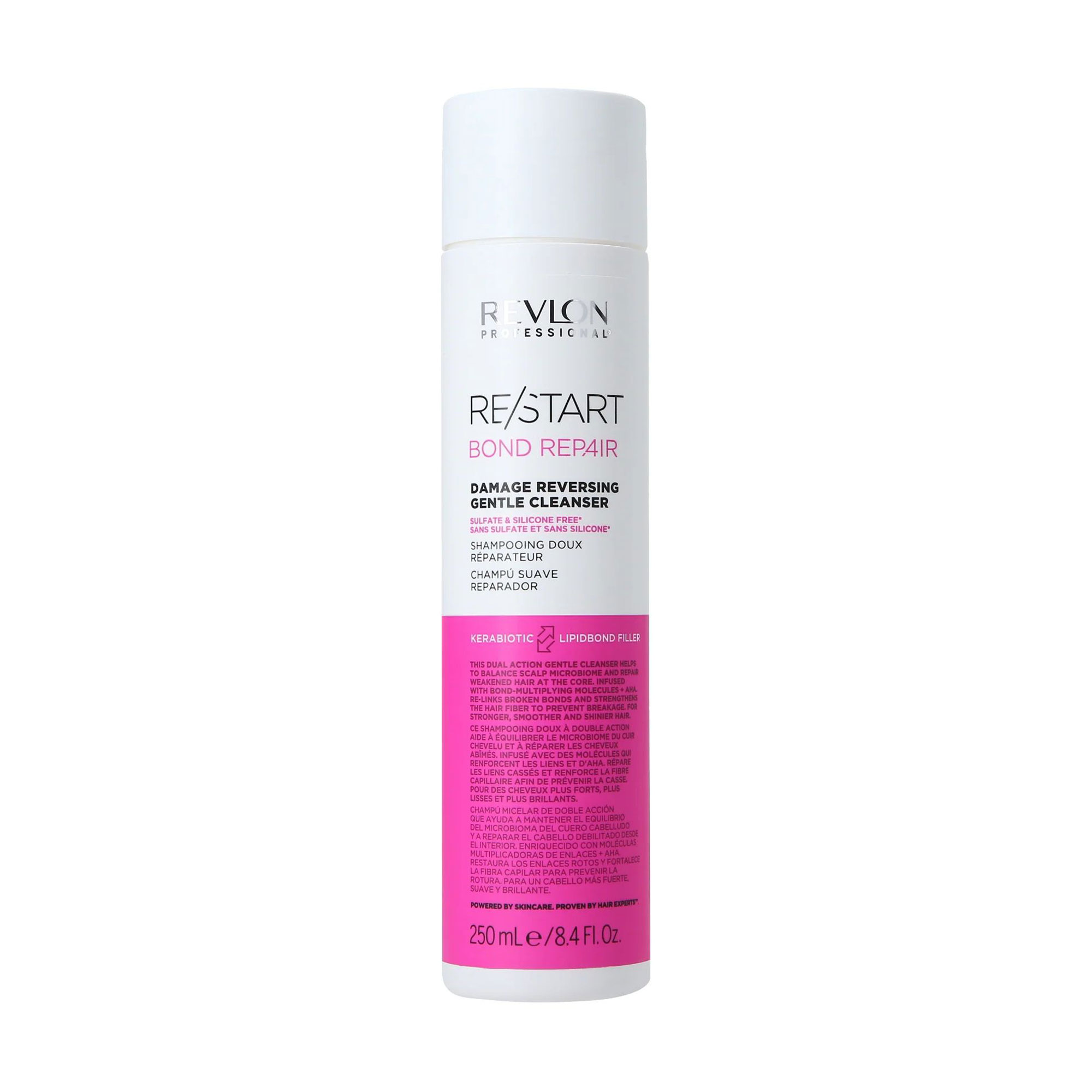 Відновлювальний шампунь для волосся Revlon Professional Restart Bond Repair Damage Reversing Gentle Cleanser Shampoo, 250 мл