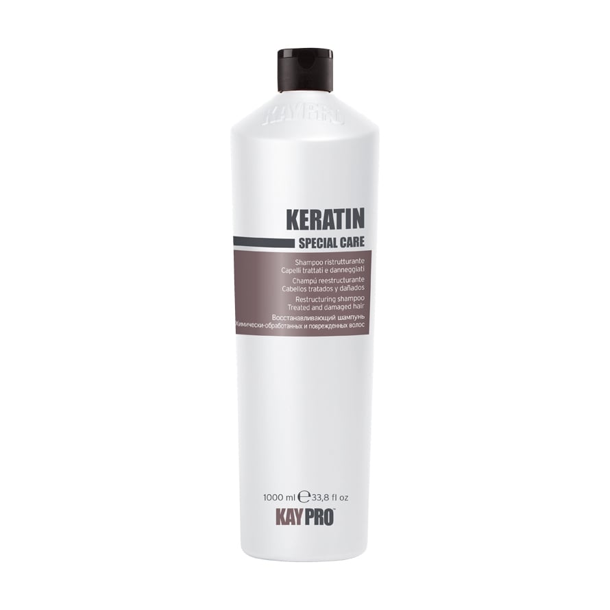 Відновлювальний шампунь KayPro Special Care Keratin Shampoo для хімічно обробленого та пошкодженого волосся, із кератином, 1 л