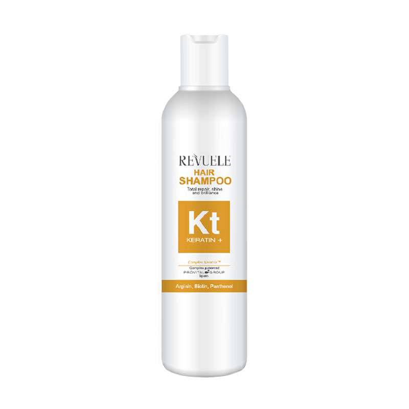 Відновлювальний шампунь Revuele Keratin+ Hair Shampoo для блиску та сяйва волосся, 200 мл
