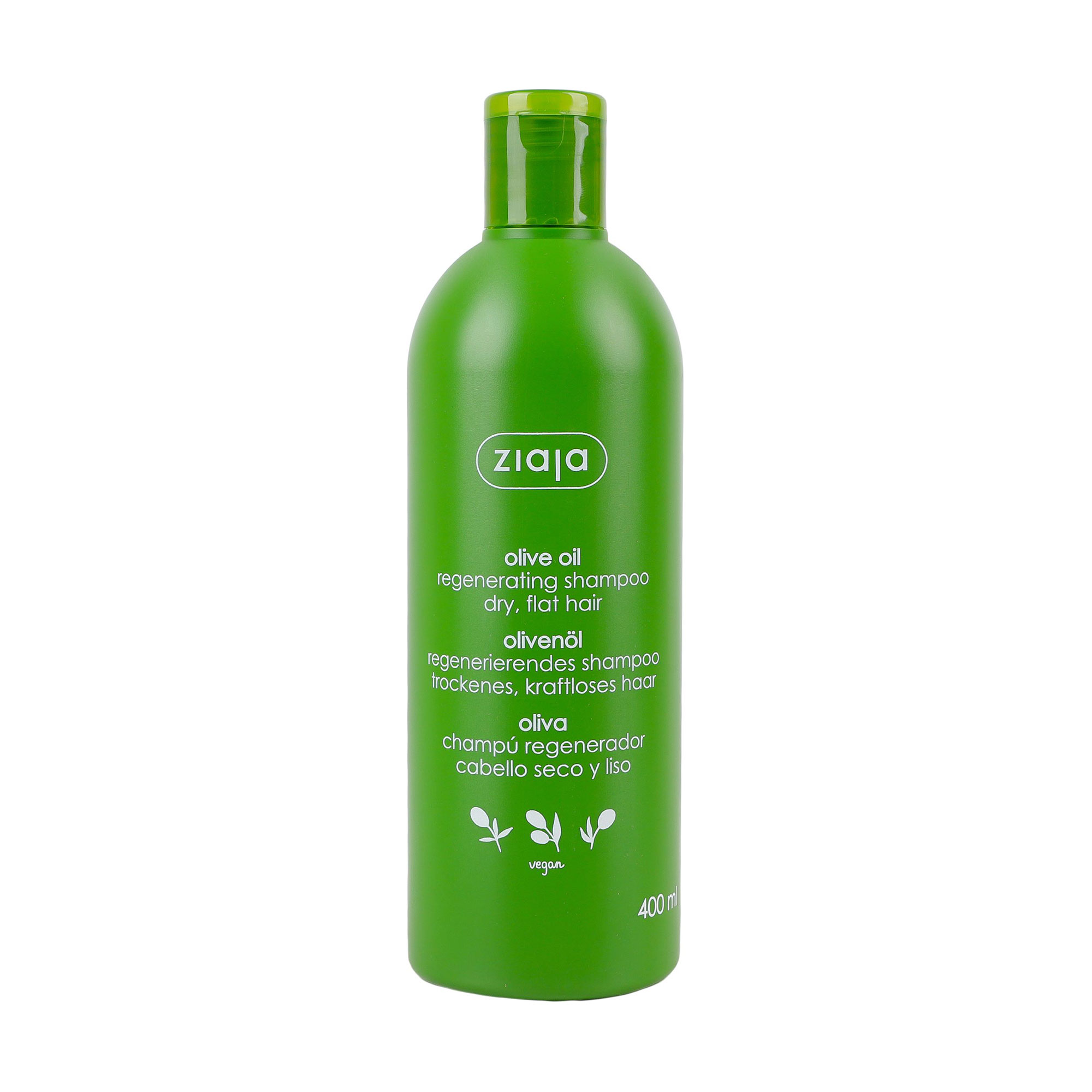 Відновлювальний шампунь Ziaja Natural Olive Replenishing Shampoo з натуральною оливковою олією, для сухого та рівного волосся, 400 мл