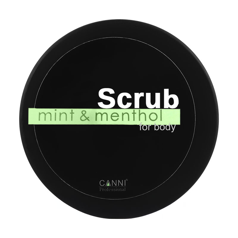Відновлювальний скраб із морської солі Canni Scrub Sea Salt м'ята та ментол, 250 г
