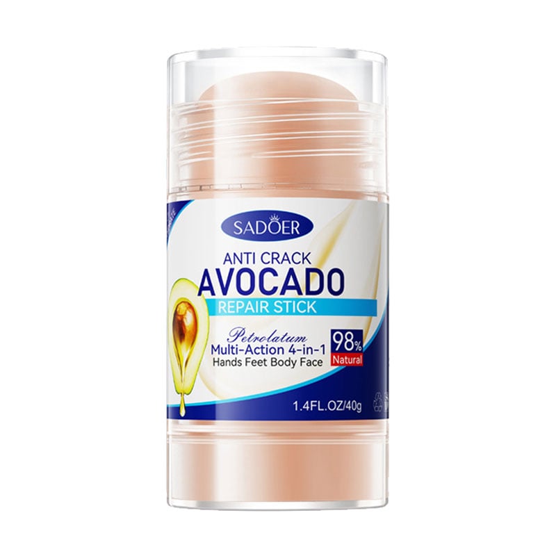 Відновлювальний стік для обличчя та тіла 4 в 1 Sadoer Anti Crack Avocado Repair Stick проти тріщин, з авокадо, 40 г