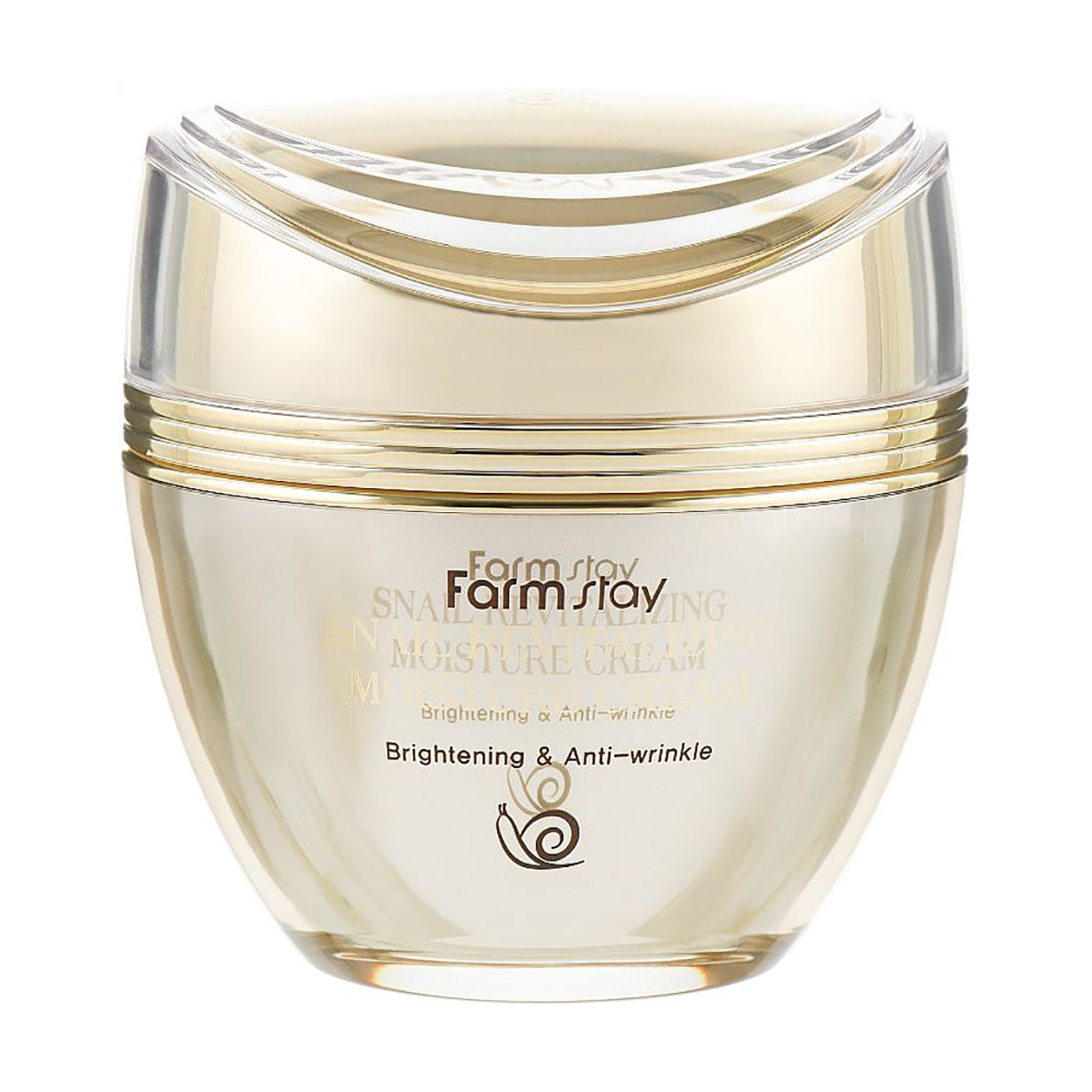 Відновлювальний зволожувальний крем для обличчя Farmstay Snail Revitalizing Moisture Cream з муцином равлика, 50 мл
