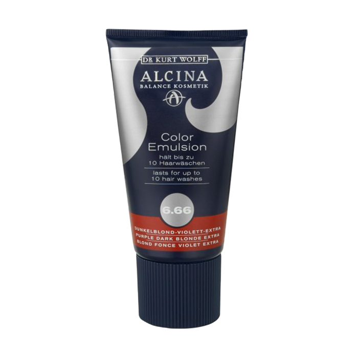 Відтінкова емульсія для волосся Alcina Color Emulsion 6.66 Purple Dark Blonde Extra, 150 мл