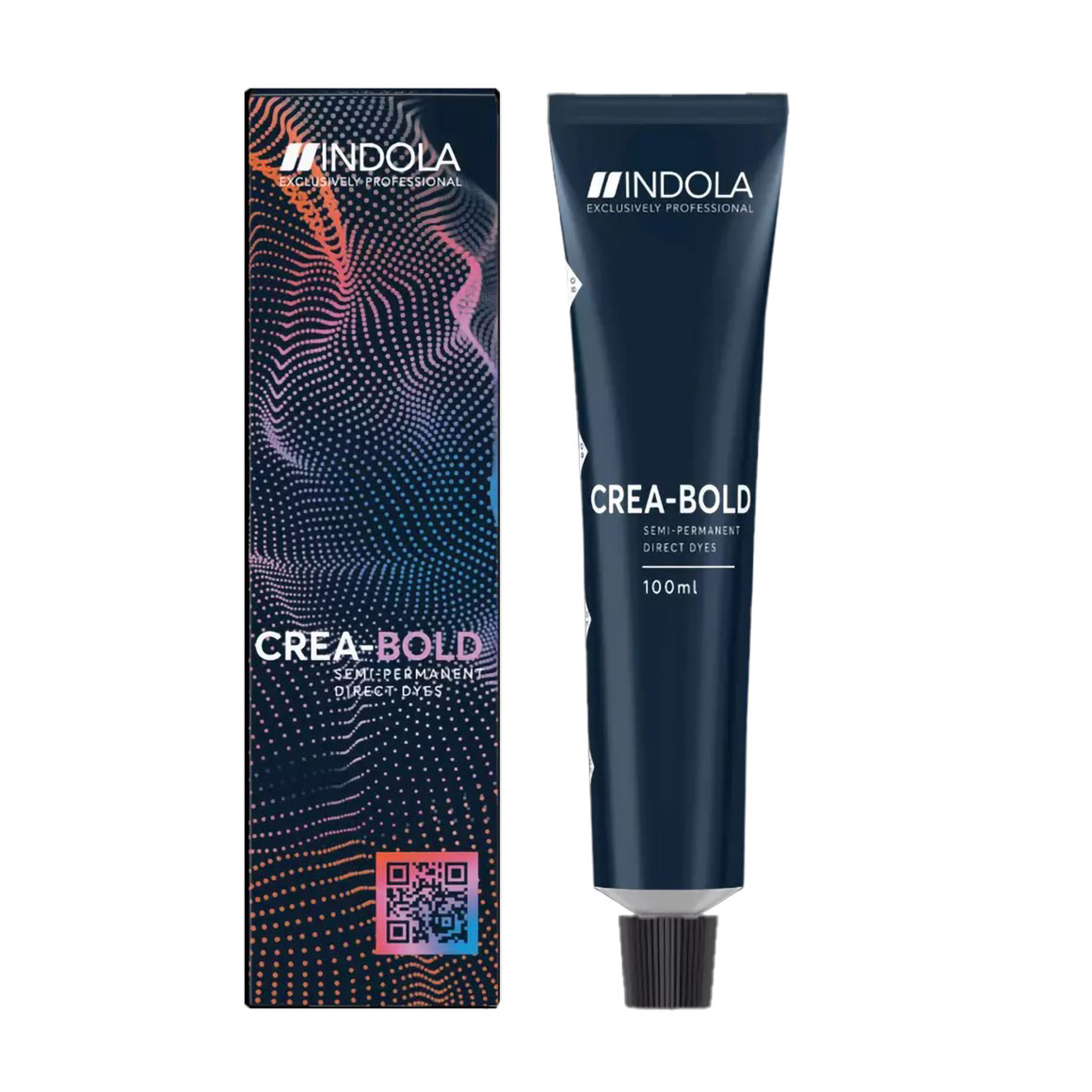 Відтінкова крем-фарба для волосся Indola Crea-Bold Semi-Permanent з пігментами прямої дії, Noir, 100 мл