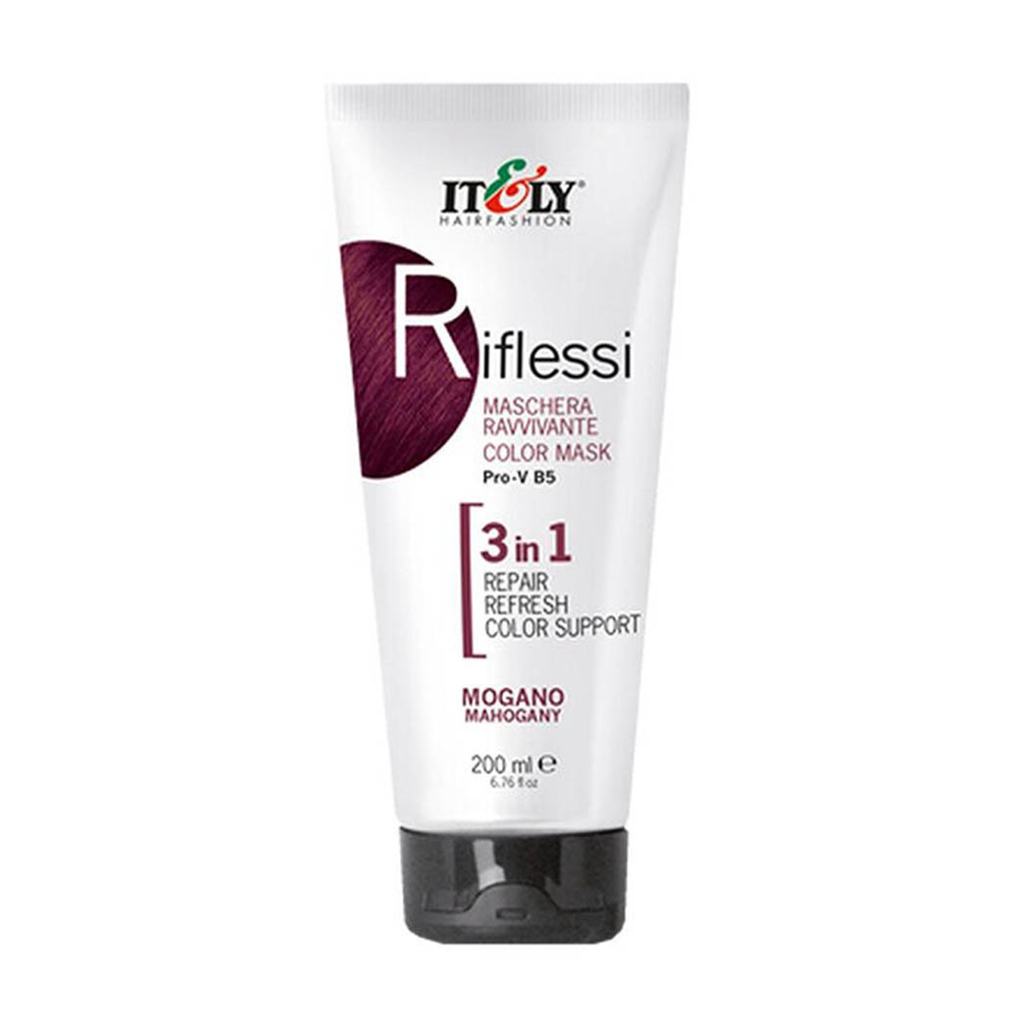Відтінкова маска для волосся 3в1 Itely Hairfashion Riflessi Червоне дерево, 200 мл