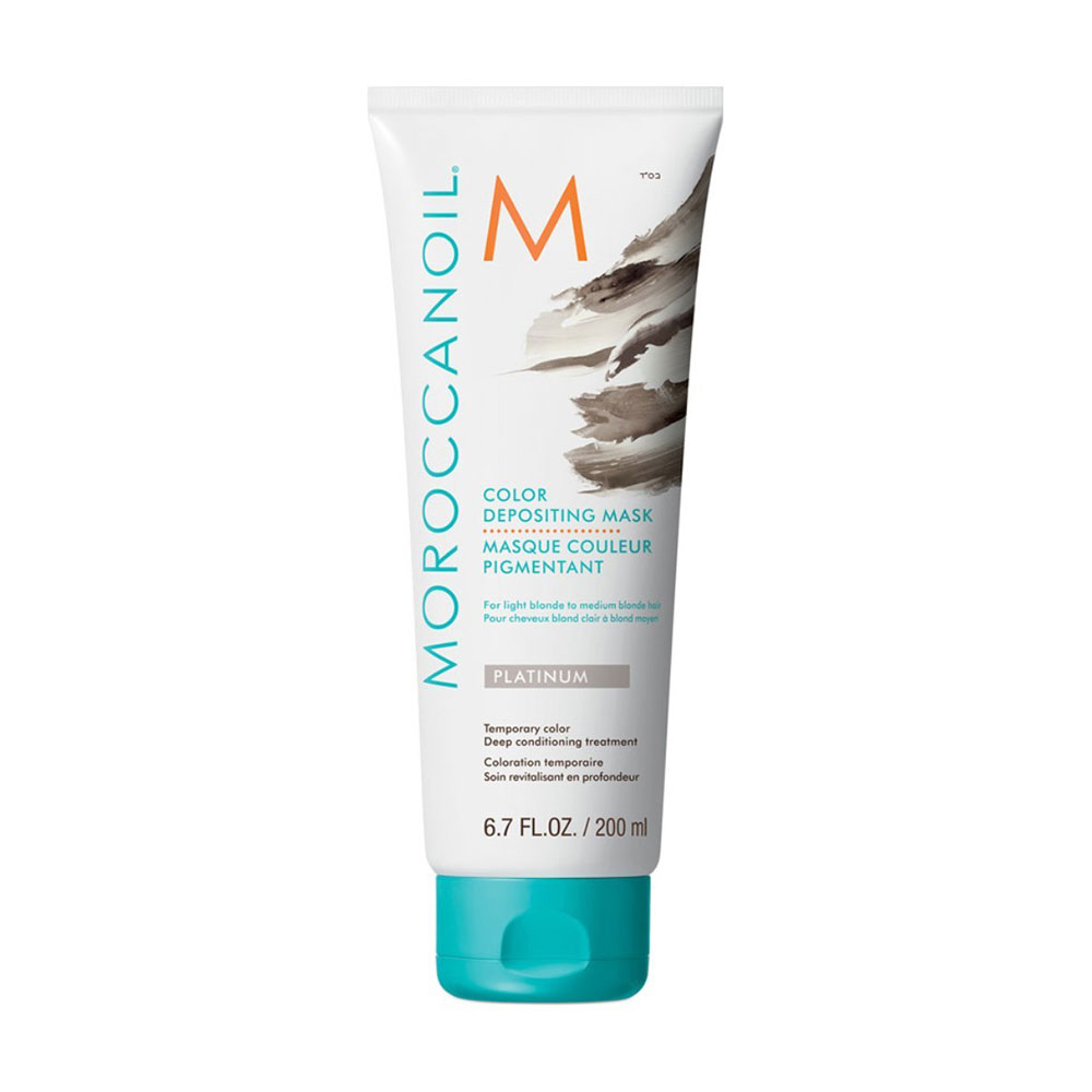 Відтінкова маска Moroccanoil Color Depositing для світлого блонду та русявого волосся, Platinum, 200 мл