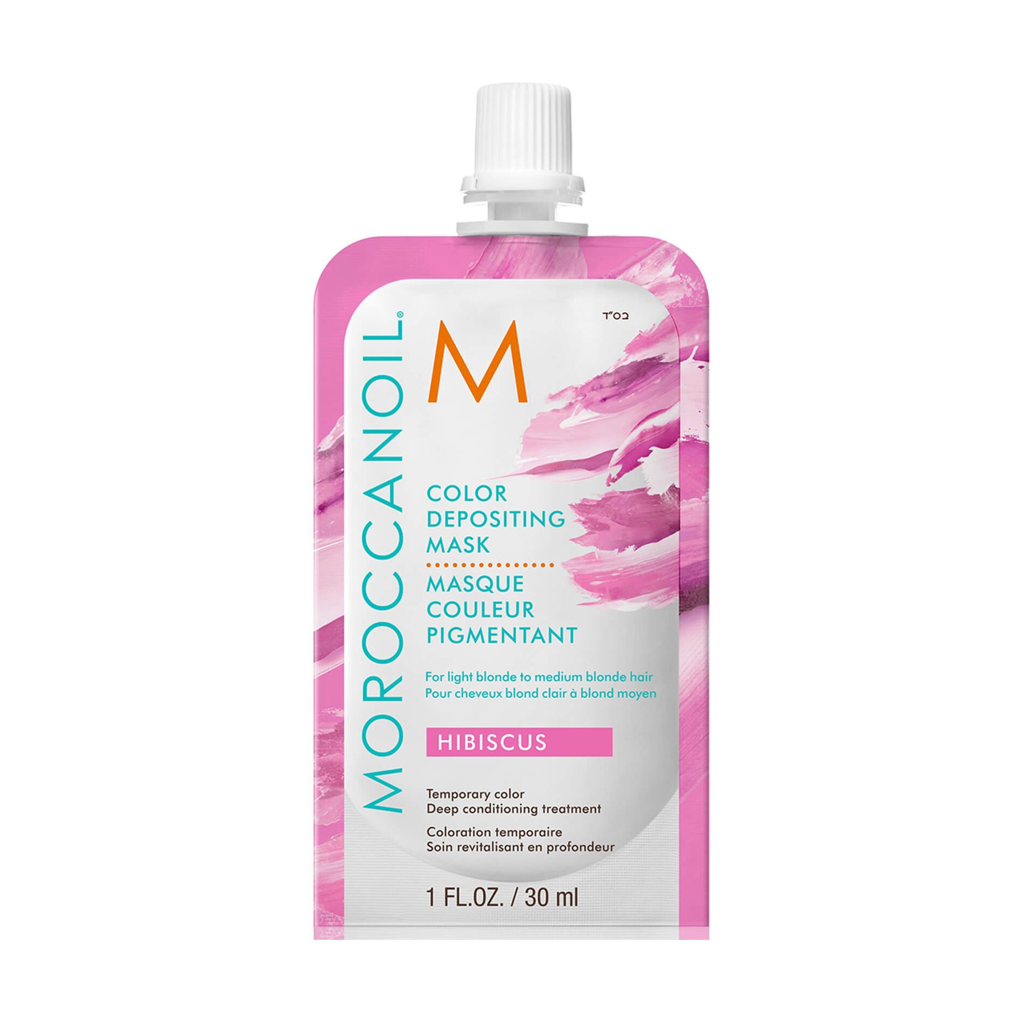 Відтінкова маска Moroccanoil Color Depositing для світлого блонду та русявого волосся, Hibiscus, 30 мл