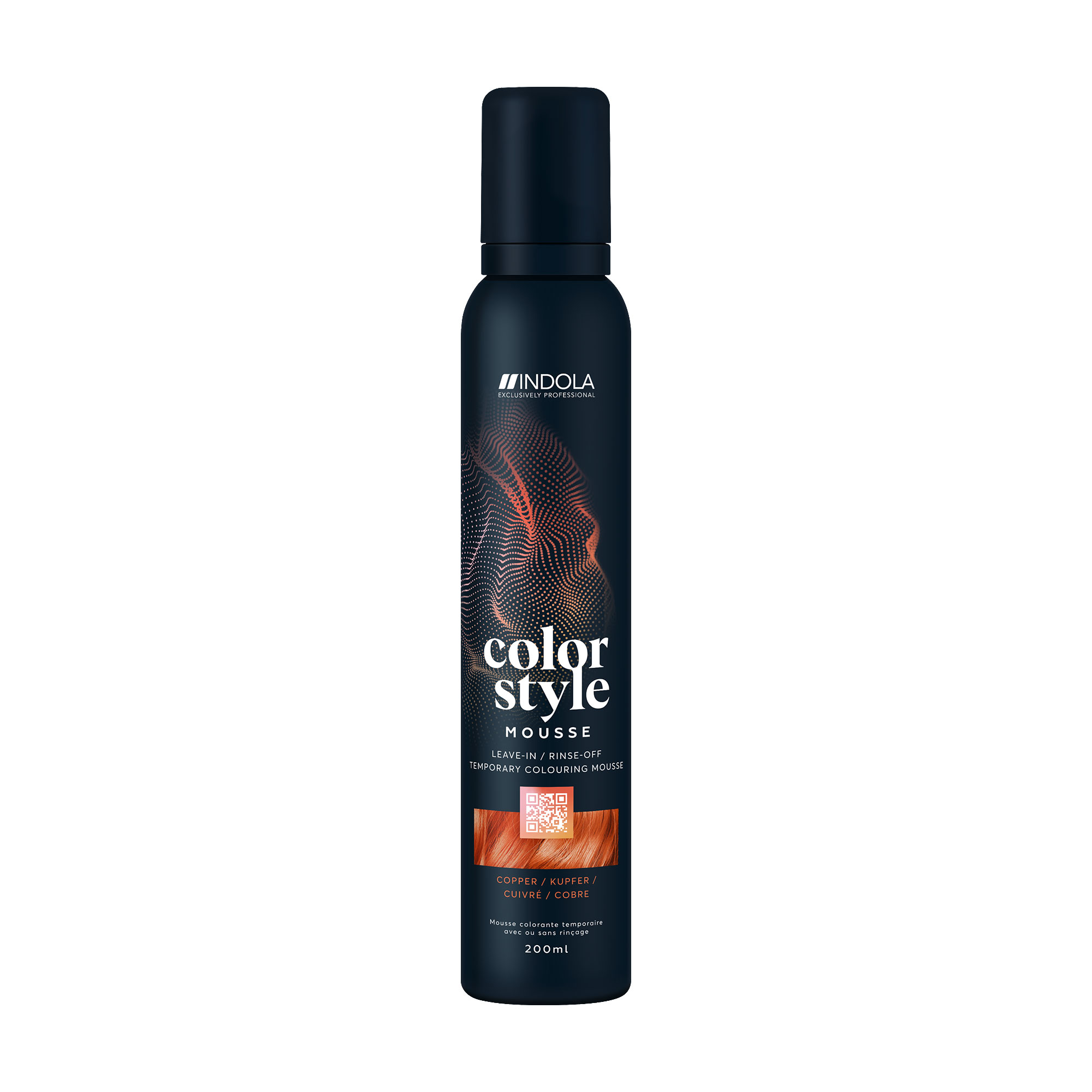Відтінковий мус для укладання волосся Indola Color Style Copper, 200 мл