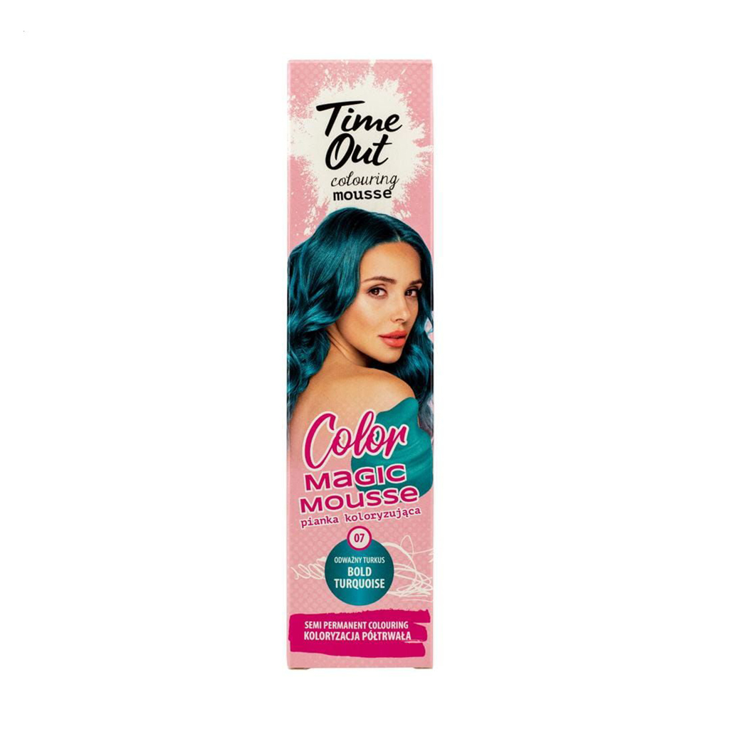 Відтінковий мус для волосся Time Out Color Magic Mousse 07 Bold Turquise, 75 мл