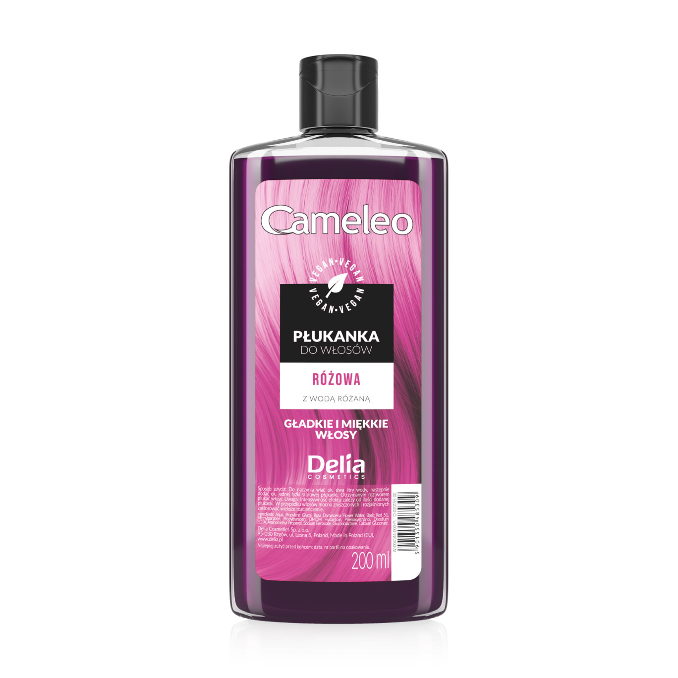 Відтінковий ополіскувач для волосся Delia Cosmetics Cameleo Рожевий, 200 мл