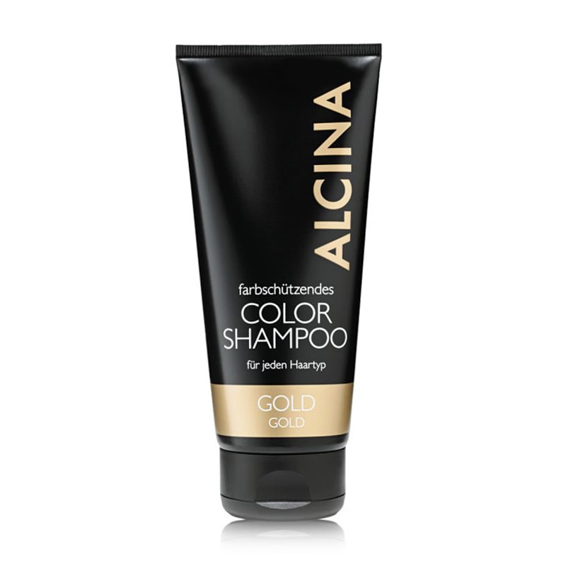 Відтінковий шампунь для волосся Alcina Hair Care Color Shampoo з доглядовим комплексом, Gold, 200 мл