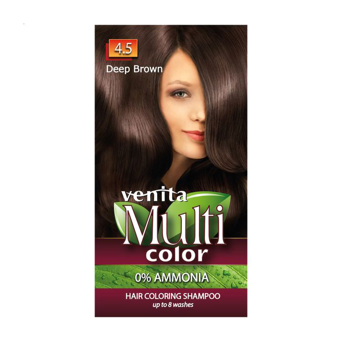 Відтінковий шампунь для волосся Venita Multi Color Hair Coloring Shampoo 4.5 Deep Brown, 40 г