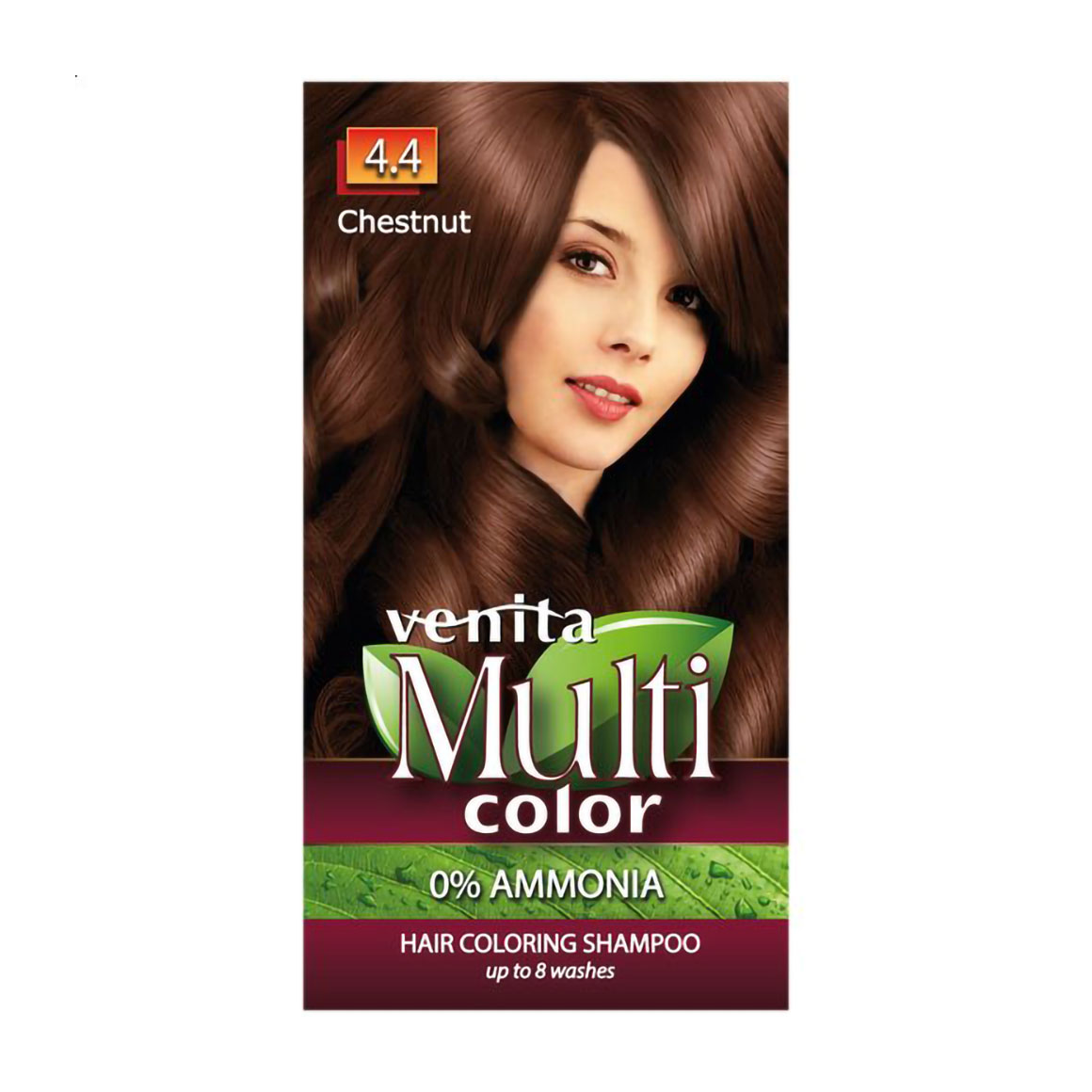 Відтінковий шампунь для волосся Venita Multi Color Hair Coloring Shampoo 4.4 Chestnut, 40 г