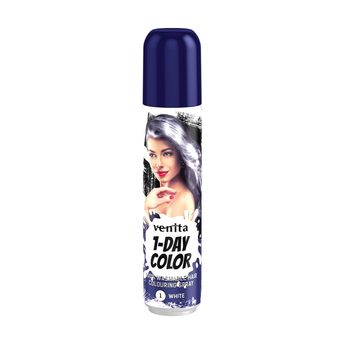 Відтінковий спрей для волосся Venita 1-Day Color 1 Сніжно-білий, 50 мл