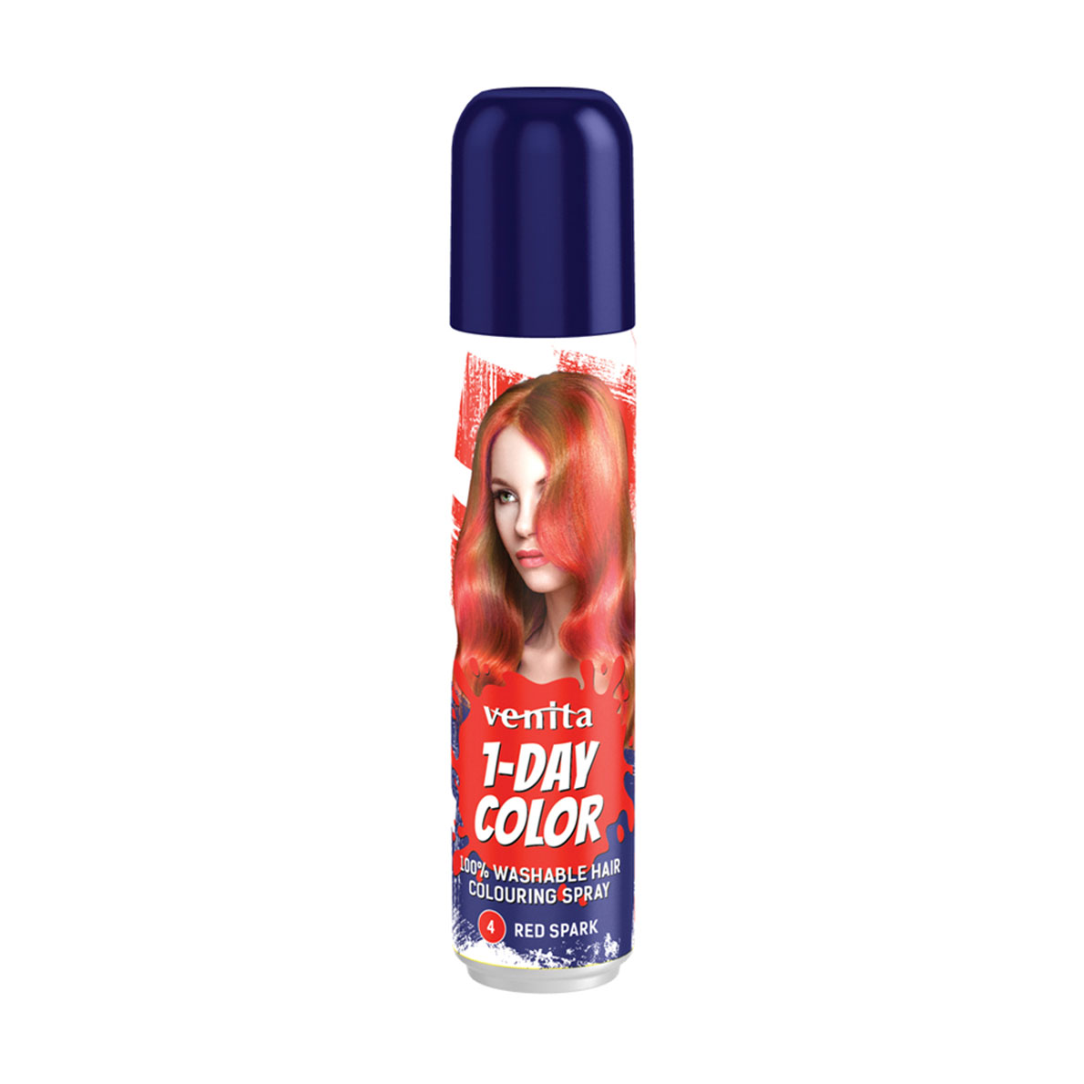 Відтінковий спрей для волосся Venita 1-Day Color 4 Червоний вогонь, 50 мл
