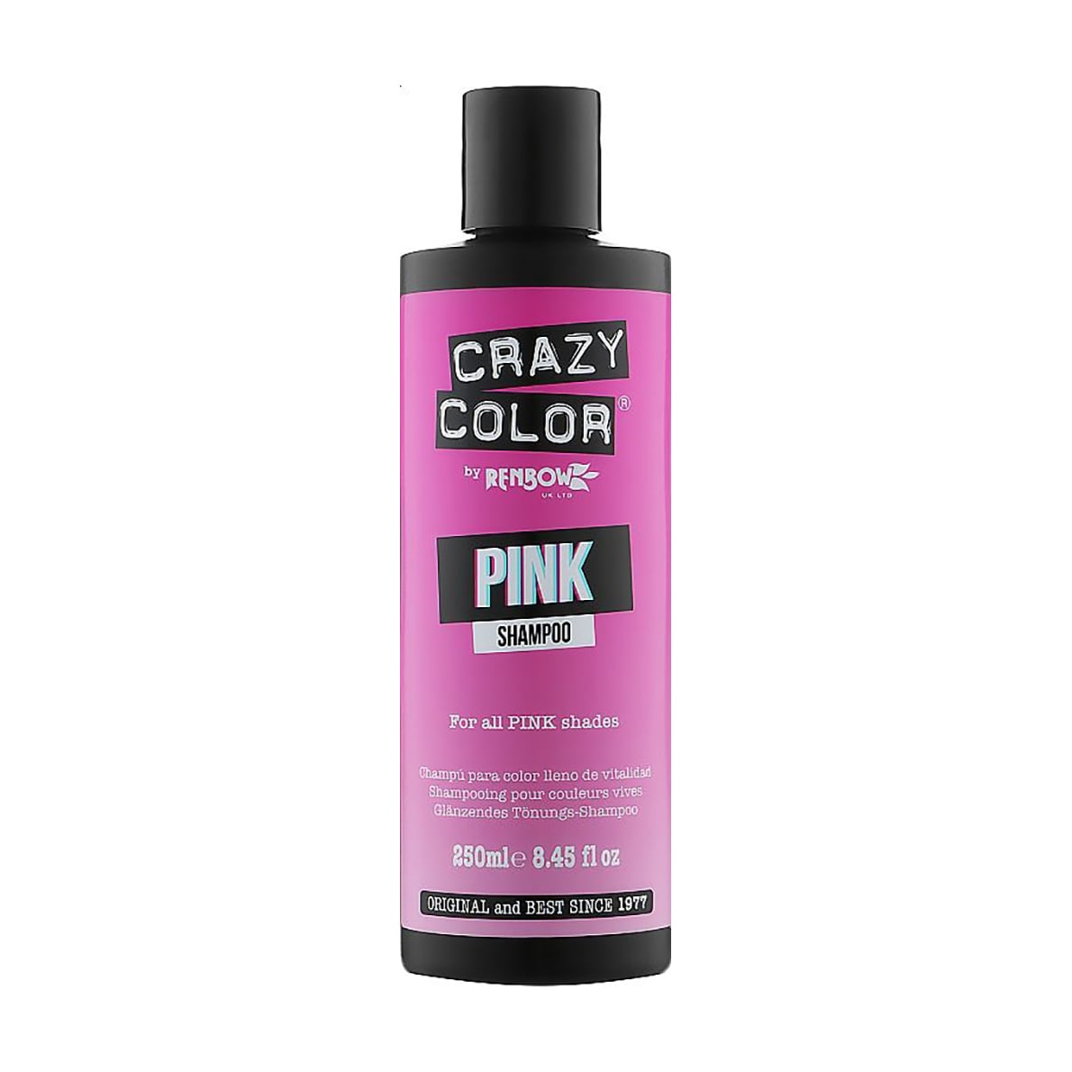 Відтіночний шампунь для волосся всіх відтінків рожевого Crazy Color Pink Shampoo, 250 мл