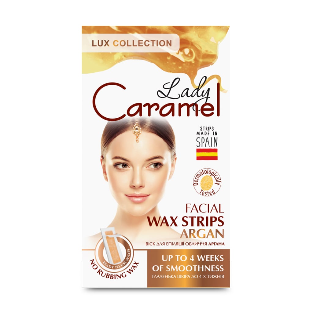 Віск для епіляції обличчя Caramel Lady, Аргана, 12 шт
