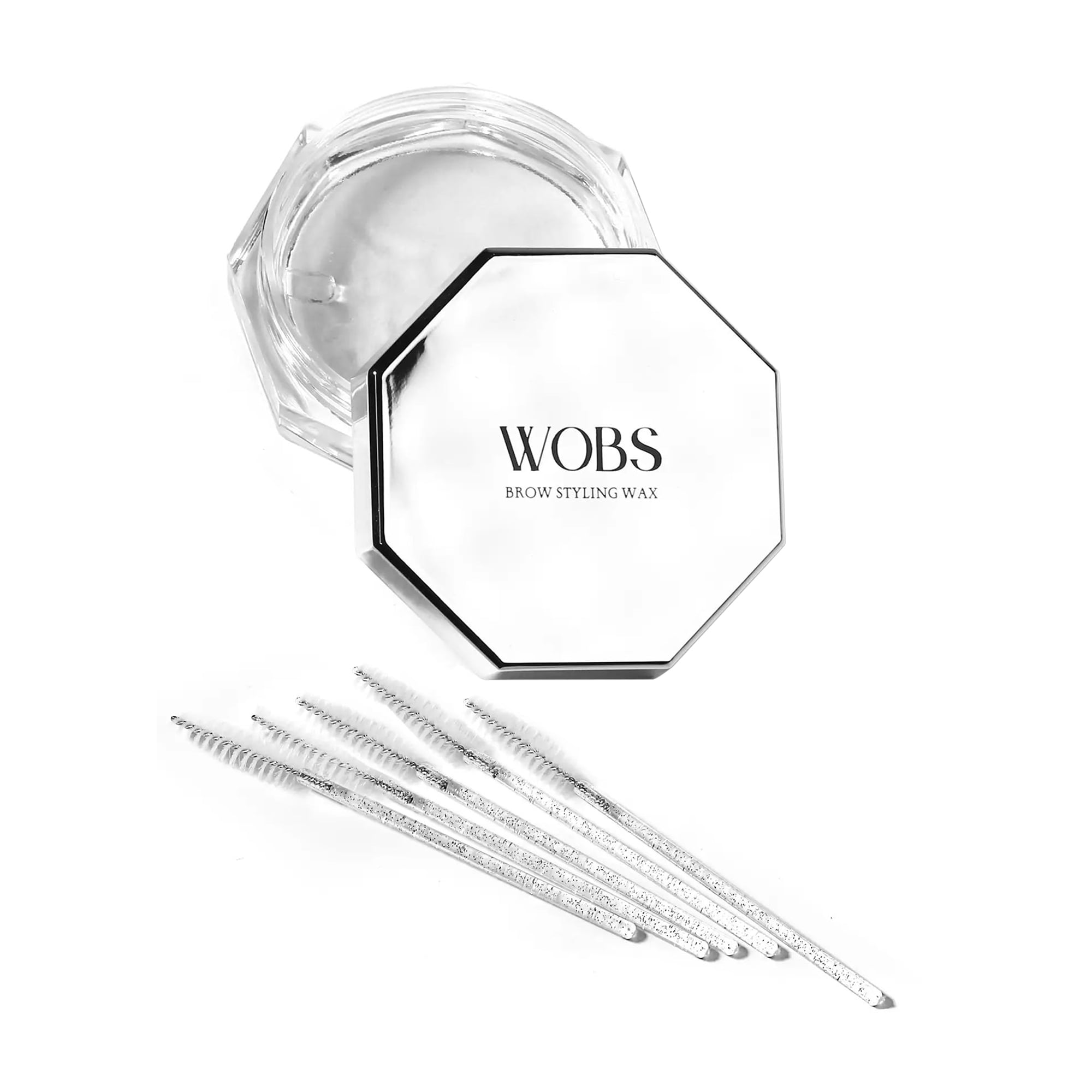 Віск для укладання та фіксації брів WoBs Brow Styling Wax, прозорий, 30 г