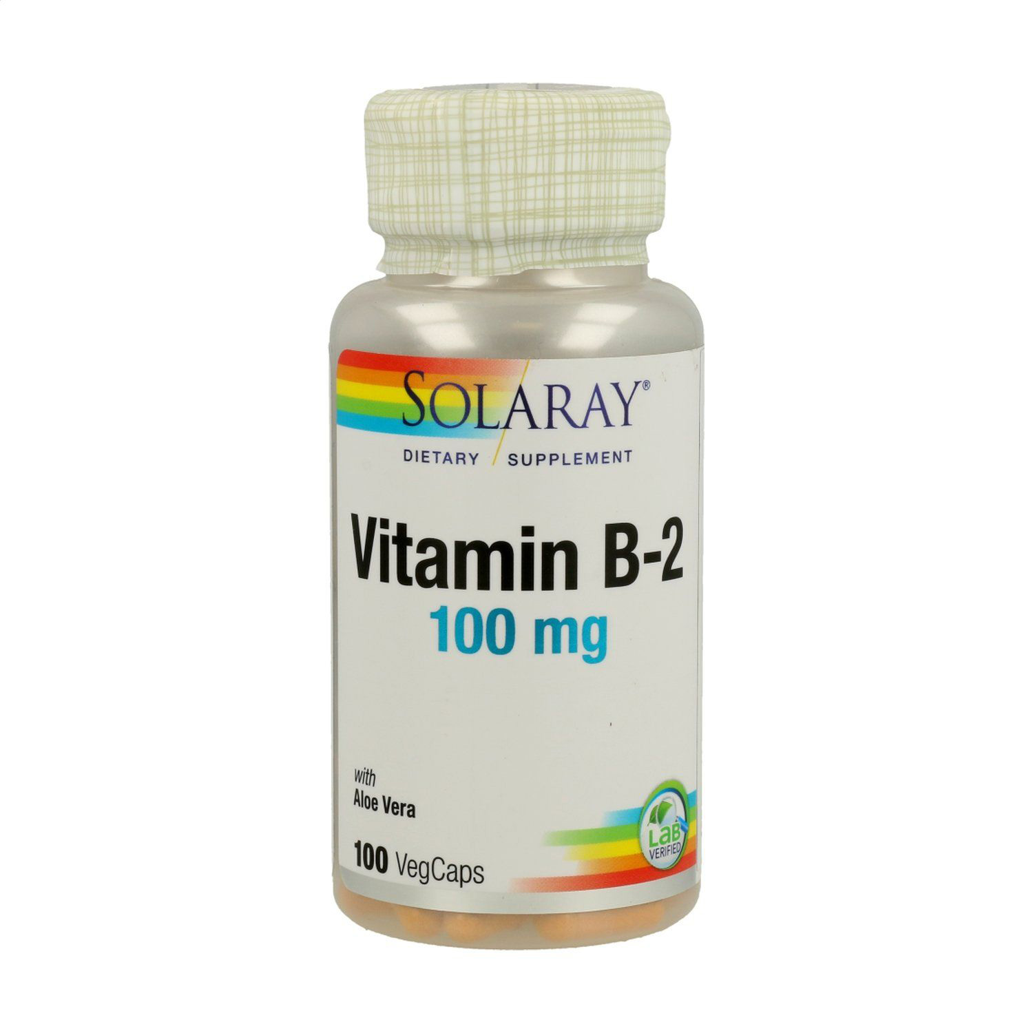 Вітамін B2 Solaray Vitamin B2, 100 мг, 100 капсул