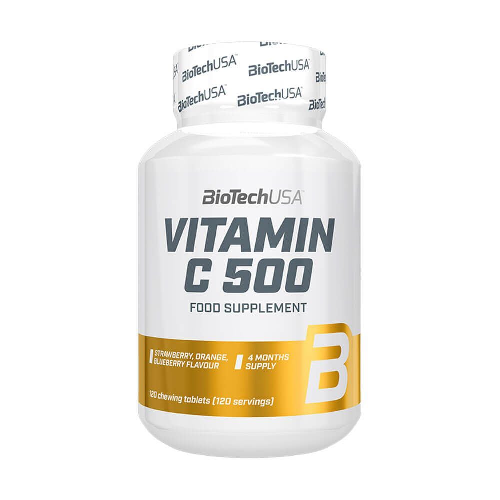 Вітамін C BioTechUSA Vitamin C 500, 120 жувальних таблеток