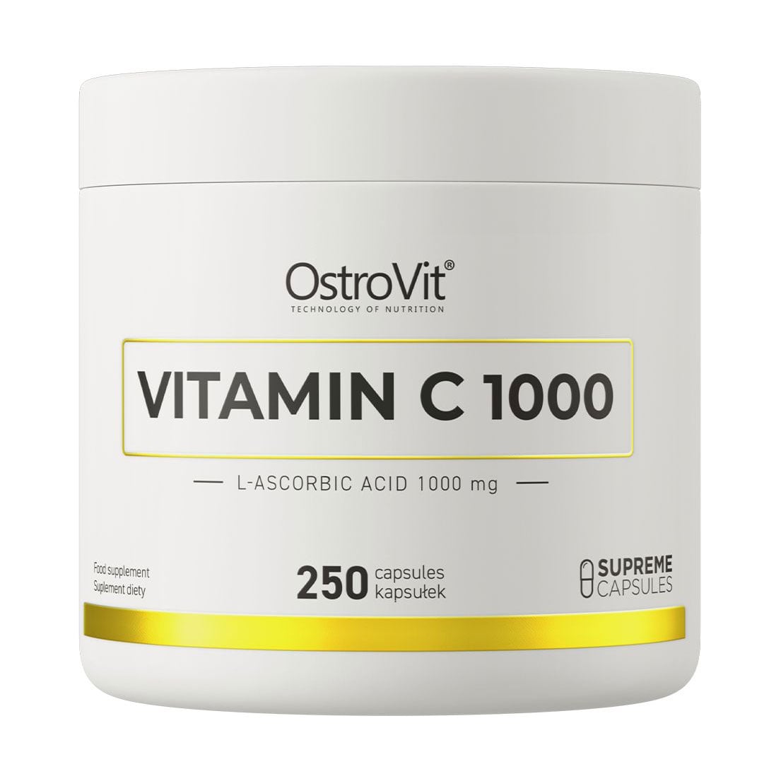 Вітамін C OstroVit Vitamin C 1000 мг, 250 капсул