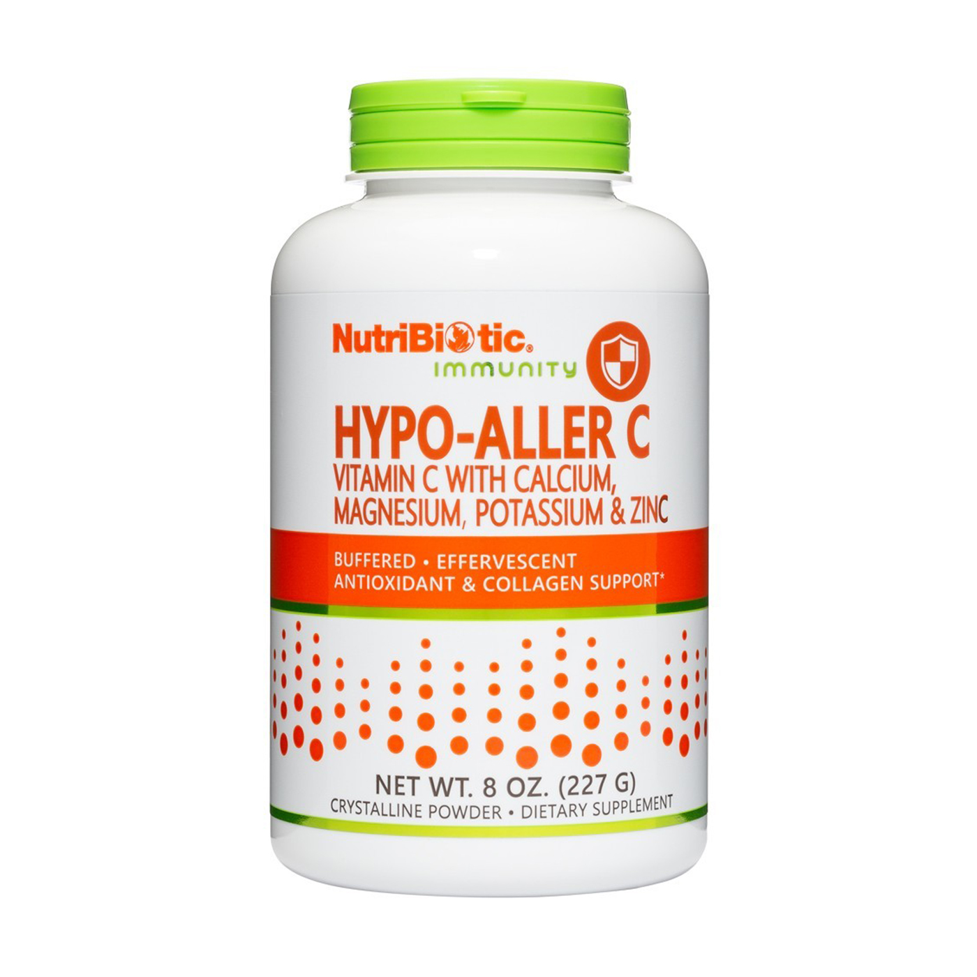 Вітамін C з кальцієм, магнієм, калієм та цинком NutriBiotic Immunity Hypo-Aller C Vitamin C With Calcium, Magnesium, Potassium &amp; Zinc в порошку, 227 г
