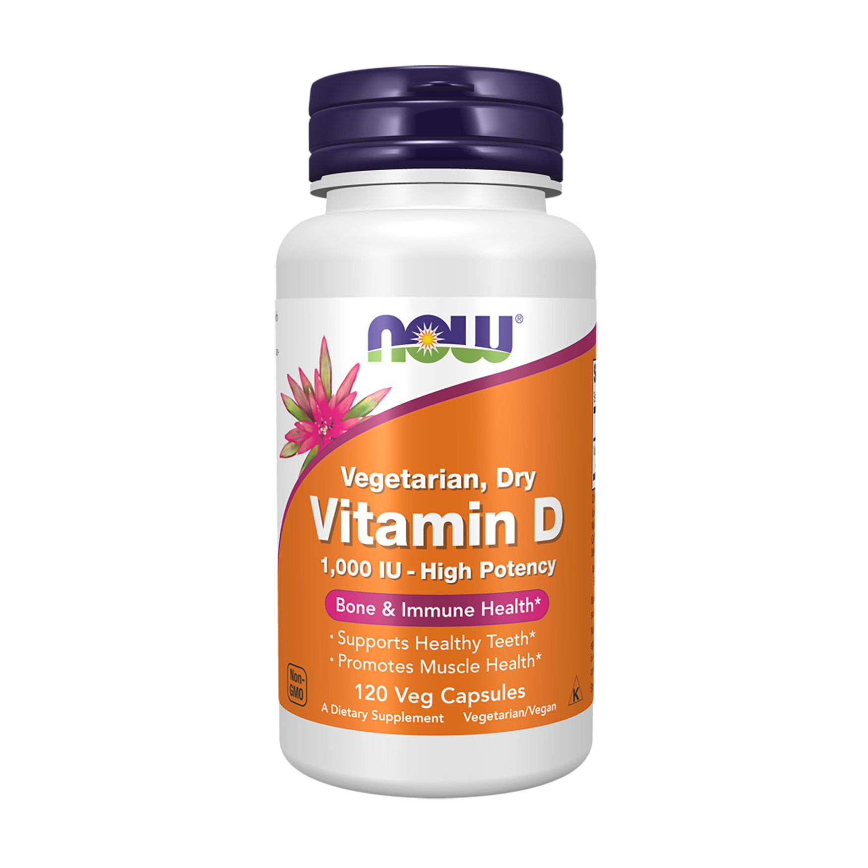 Вітамін Д NOW Foods Vitamin D, 1000 МО, 120 капсул