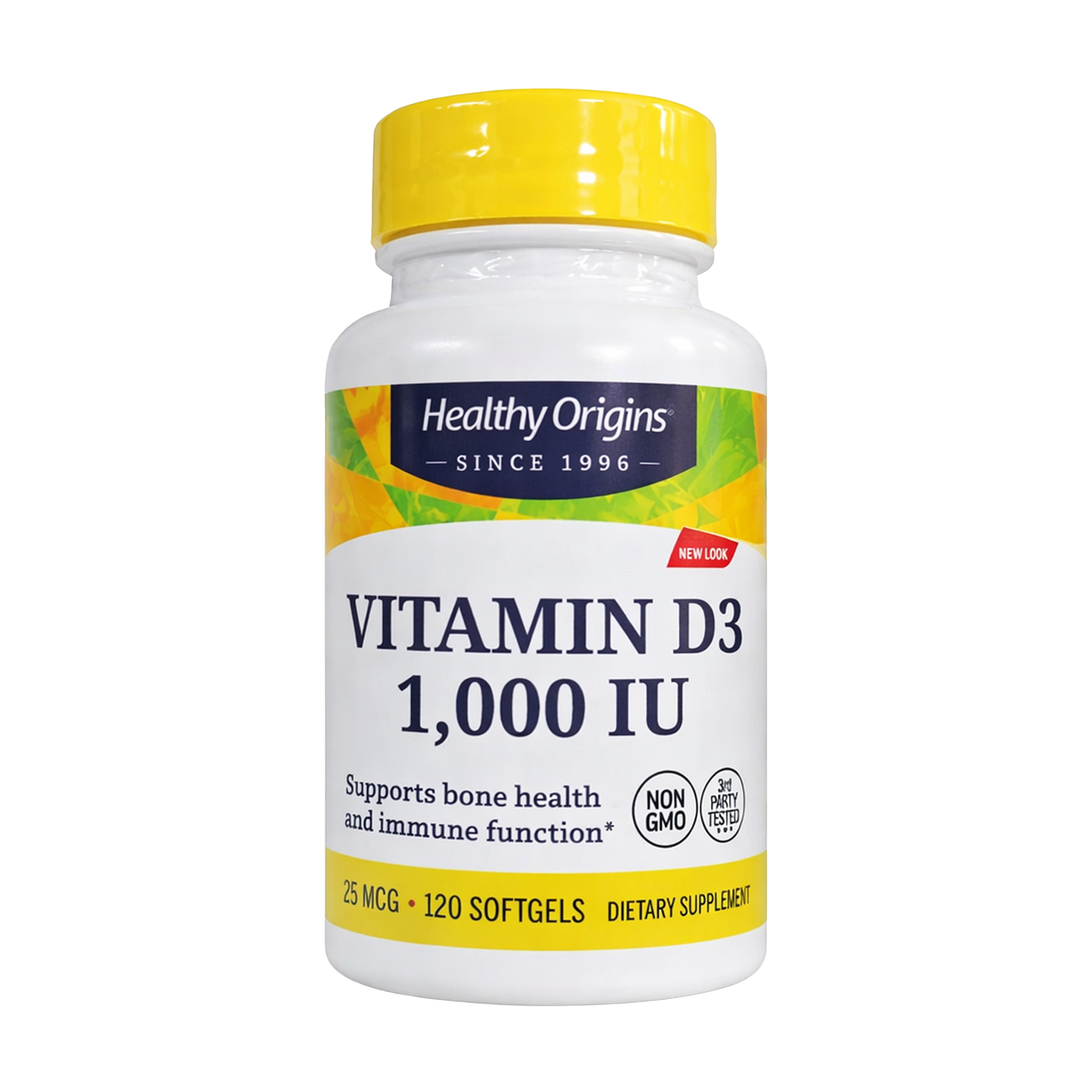 Вітамін D3 Healthy Origins Vitamin D3, 1000 МО, 120 гелевих капсул
