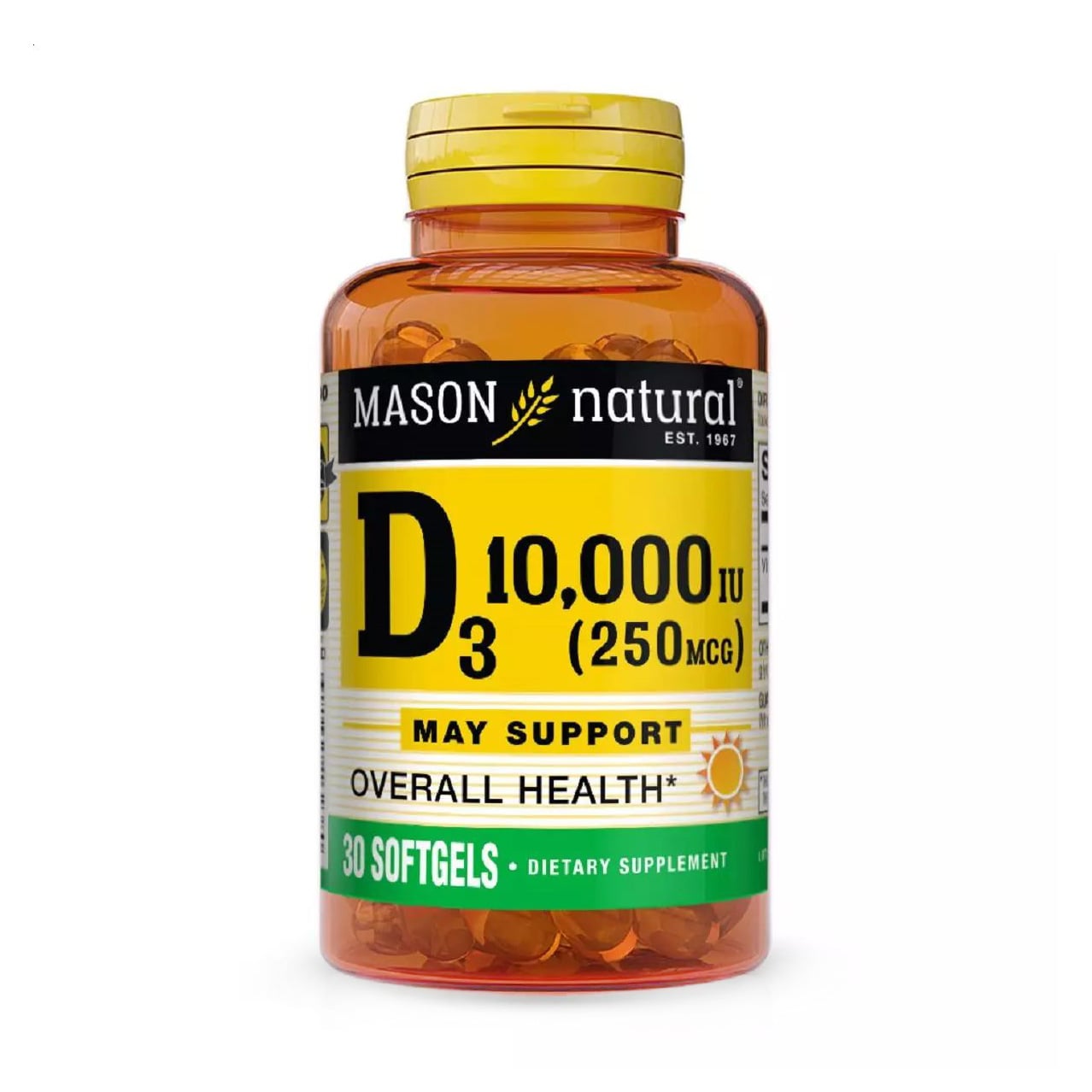 Вітамін Д3 Mason Natural Vitamin D3 10000 МО, 30 капсул