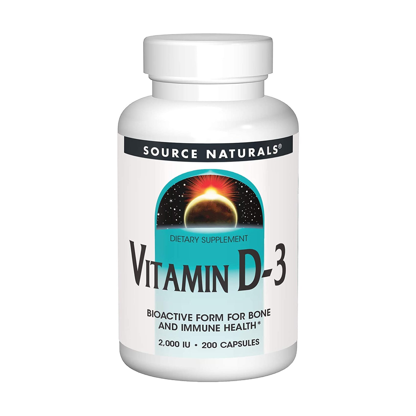 Вітамін Д3 Source Naturals Вітамін D-3, 200 капсул