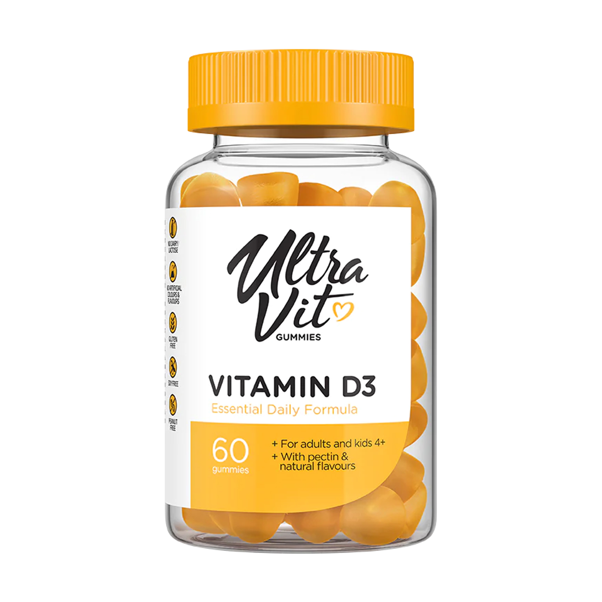 Вітамін Д3 UltraVit Vitamin D3, 60 жувальних цукерок