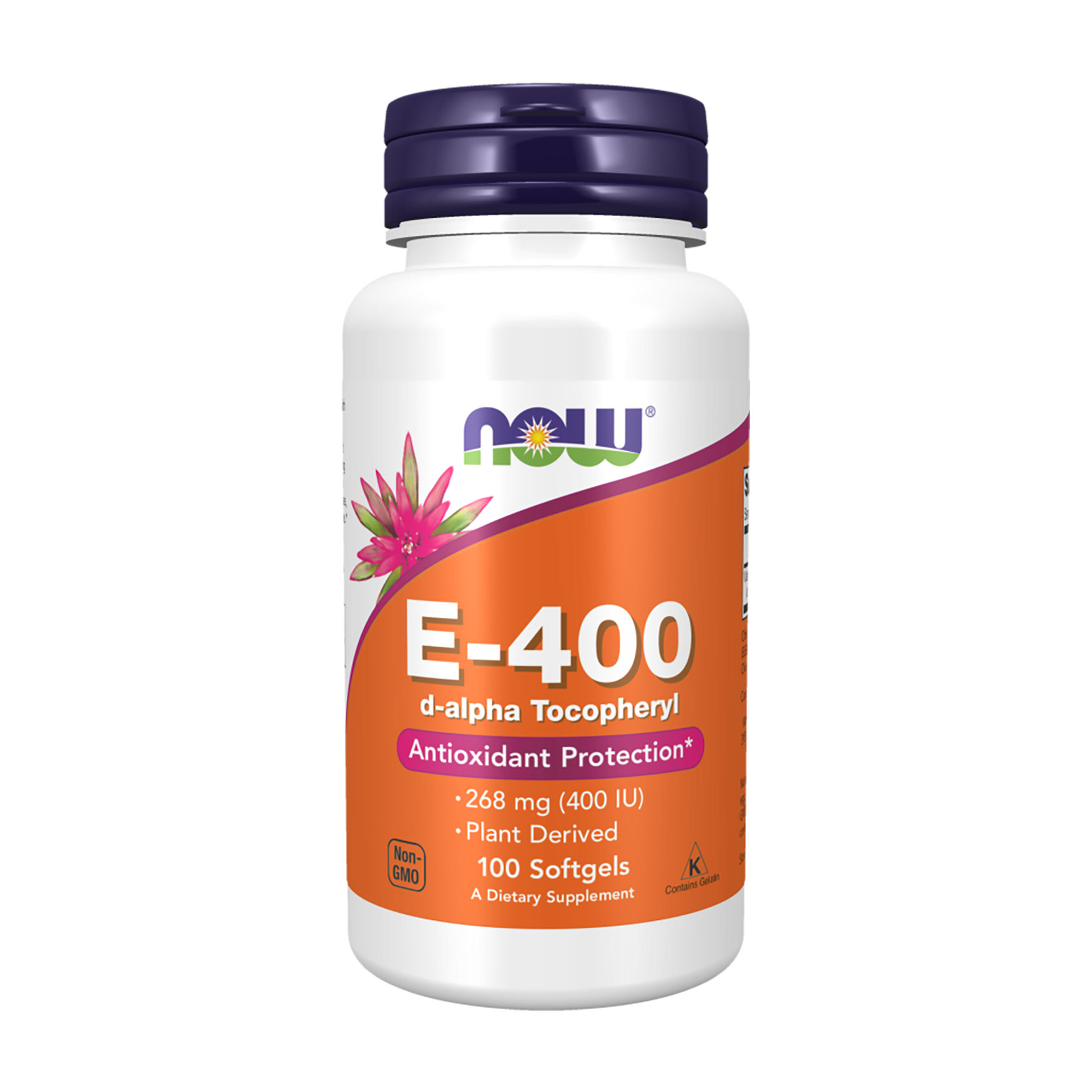 Вітамін E-400 NOW foods Natural E-400, 100 капсул