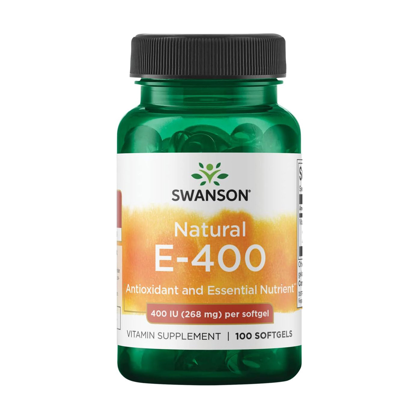 Вітaмін E Swanson Natural Vіtаmin Е, 400 МО, 100 гелевих капсул