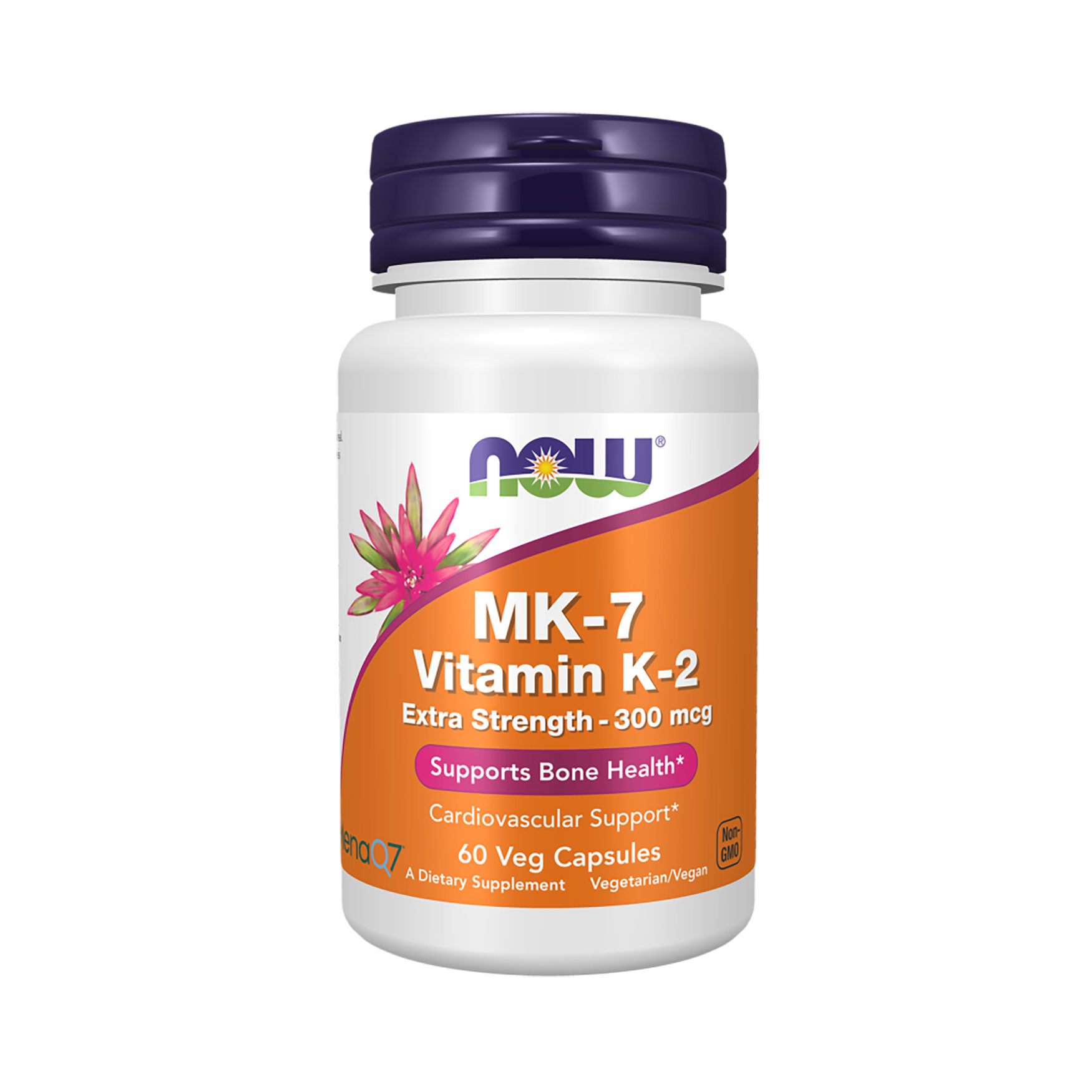 Вітамін K2 NOW foods MK-7 Вітамін K-2 Extra Strength MK-7, 300 мкг, 60 капсул