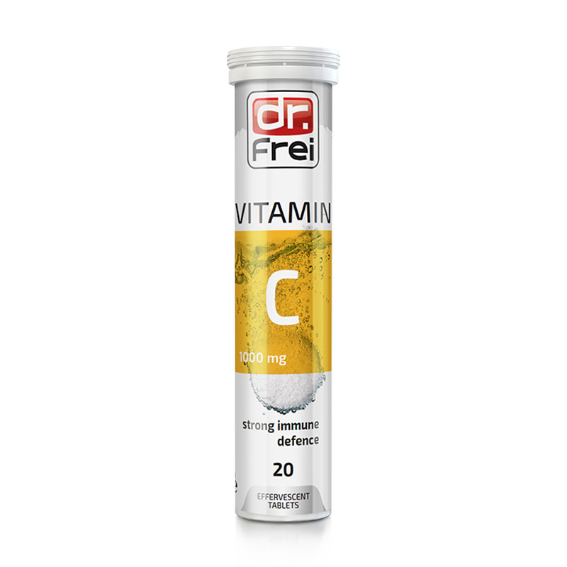 Вітамін С Dr. Frei Vitamin С 1000 мг, 20 шипучих таблеток