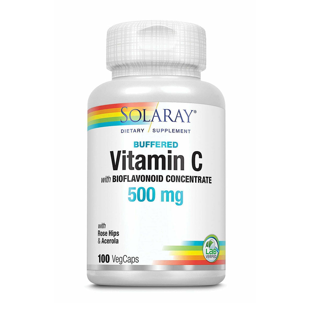 Вітамін С Solaray Buffered Vitamin C With Bioflavonoid Complex з комплексом біофлавоноїдів 500 мг, 100 капсул