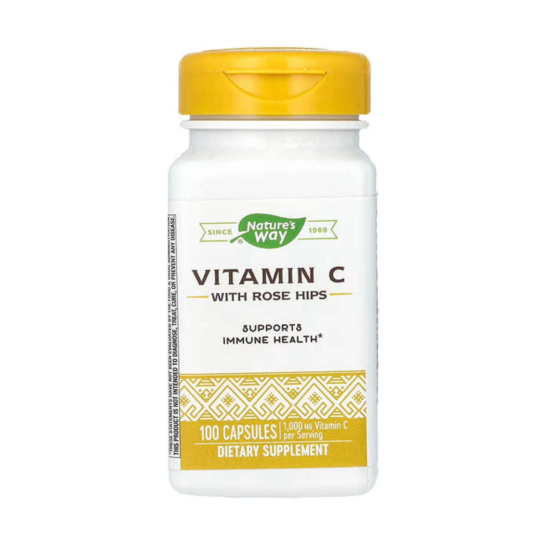 Вітамін С з шипшиною Nature's Way Vitamin C With Rose Hips, 100 капсул