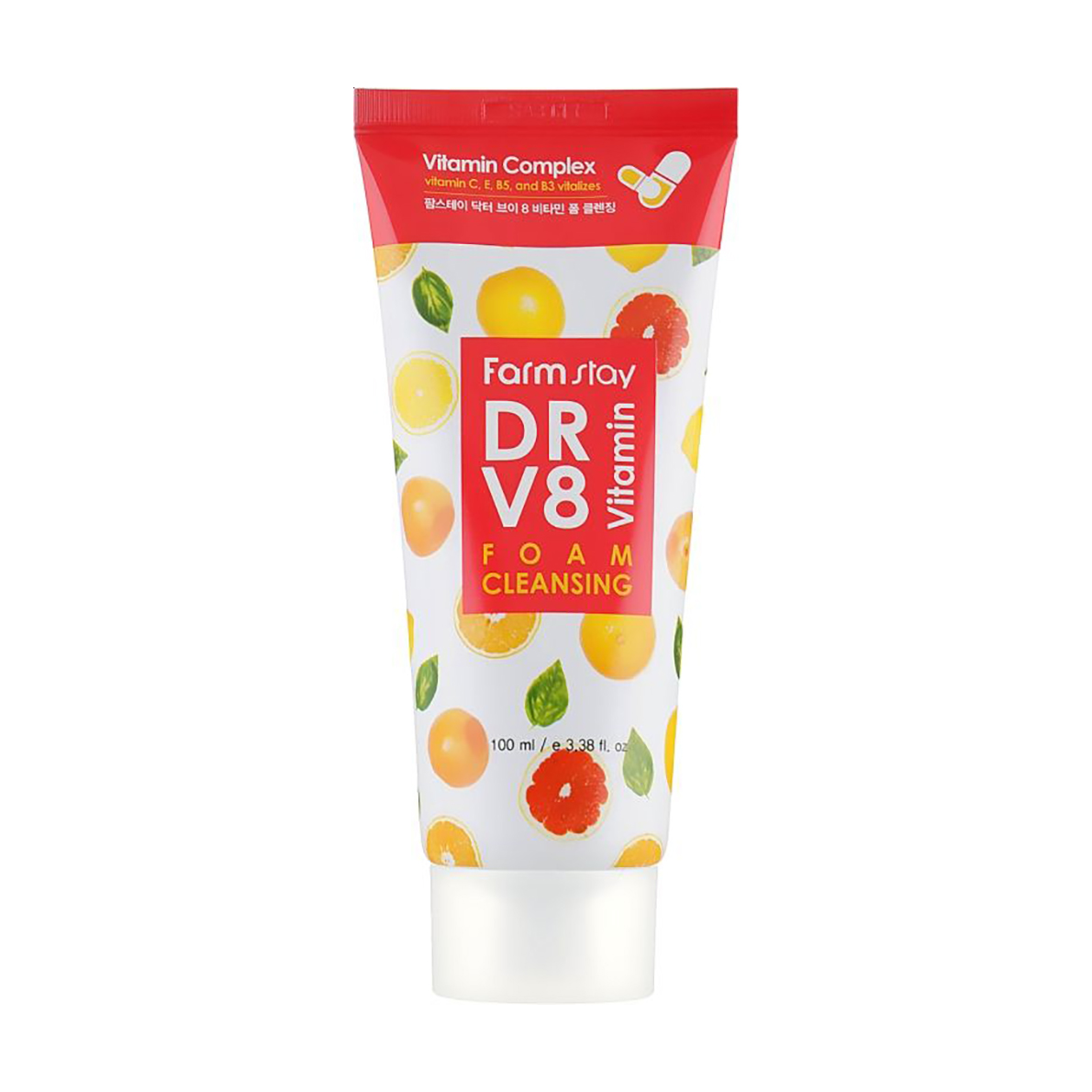 Вітамінна пінка для очищення шкіри FarmStay DR.V8 Vitamin Foam Cleansing, 100 мл