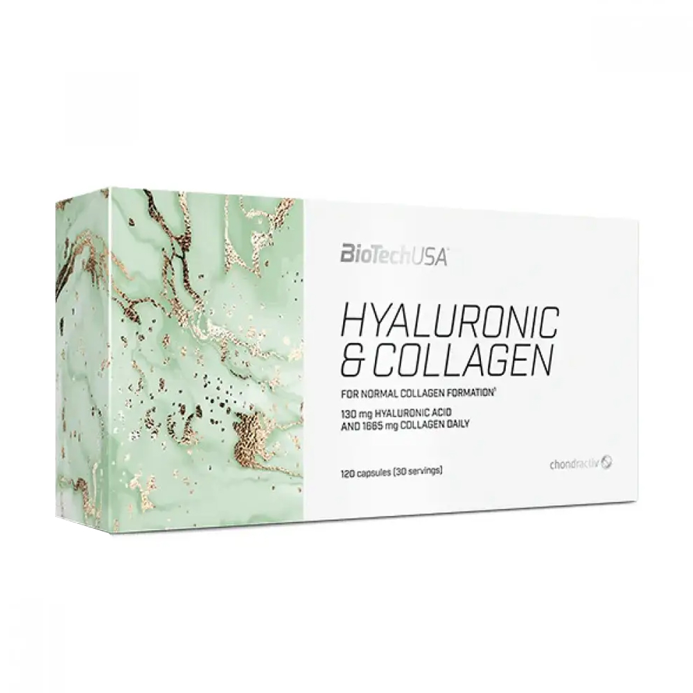 Вітамінно-мінеральний комплекс BioTechUSA Hyaluronic &amp; Collagen, 130/1865 мг, 120 капсул