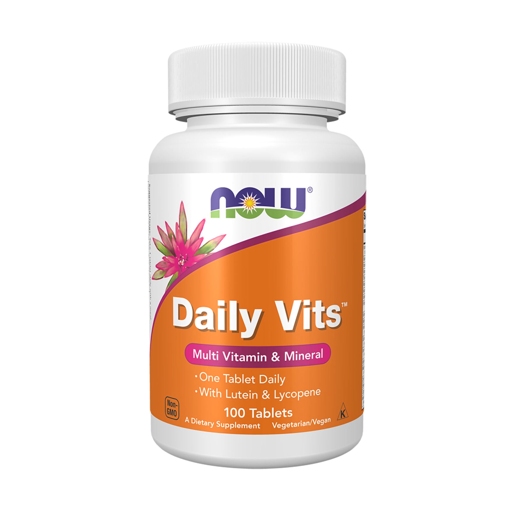 Вітамінно-мінеральний комплекс NOW Foods Daily Vits With Lutein &amp; Lycopene з лютеїном та лікопіном, 100 вегетаріанських таблеток