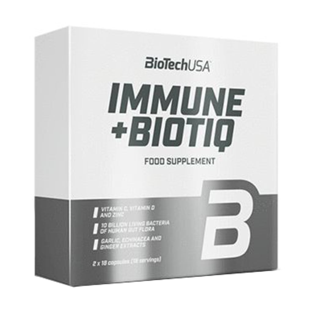 Вітамінно-мінеральний комплекс з пробіотиками BioTechUSA Immune + Biotiq, 2*18 капсул