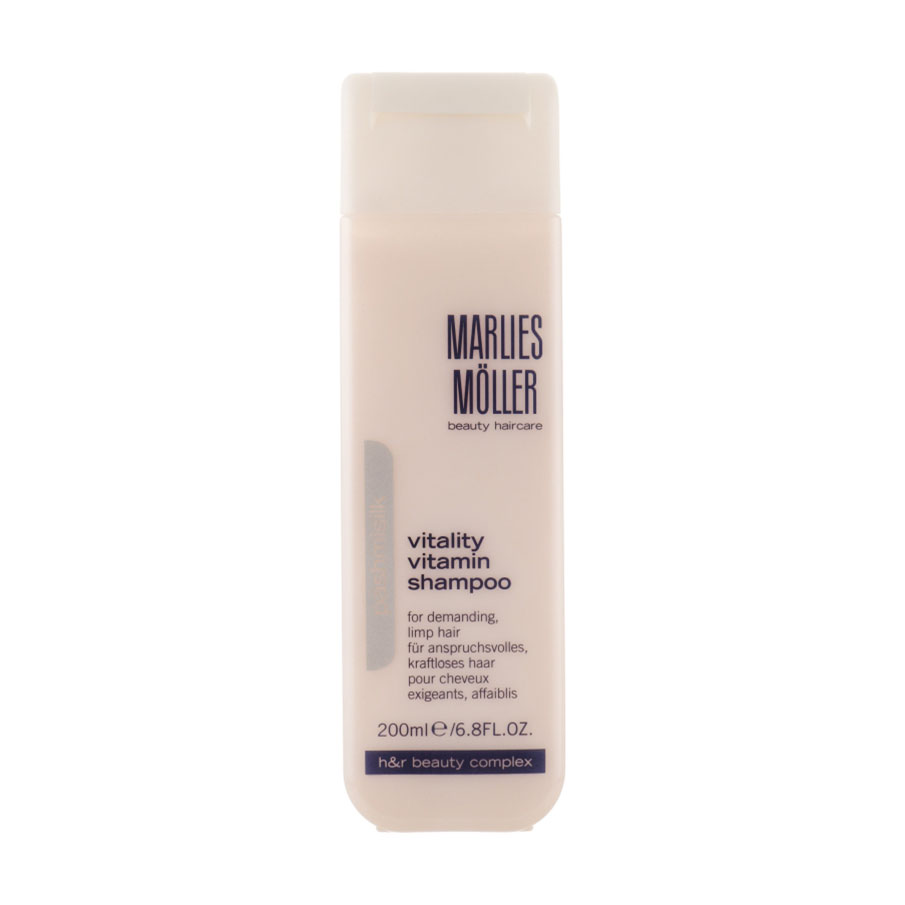 Вітамінний шампунь для волосся Marlies Moller Pashmisilk Vitality Vitamin Shampoo, 200 мл