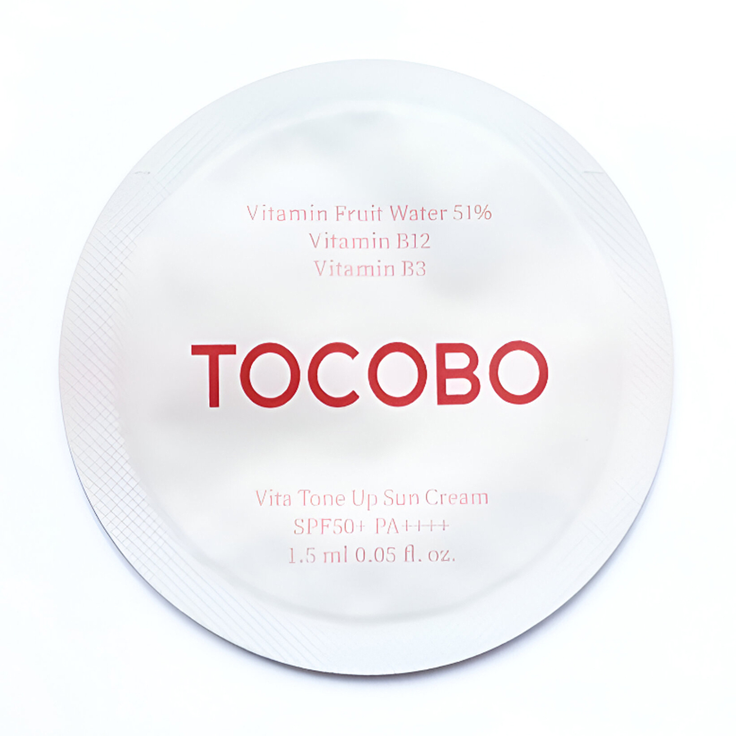 Вітамінний сонцезахисний крем для обличчя Tocobo Vita Tone Up Sun Cream, SPF 50+ PA++++,1.5 мл (пробник)