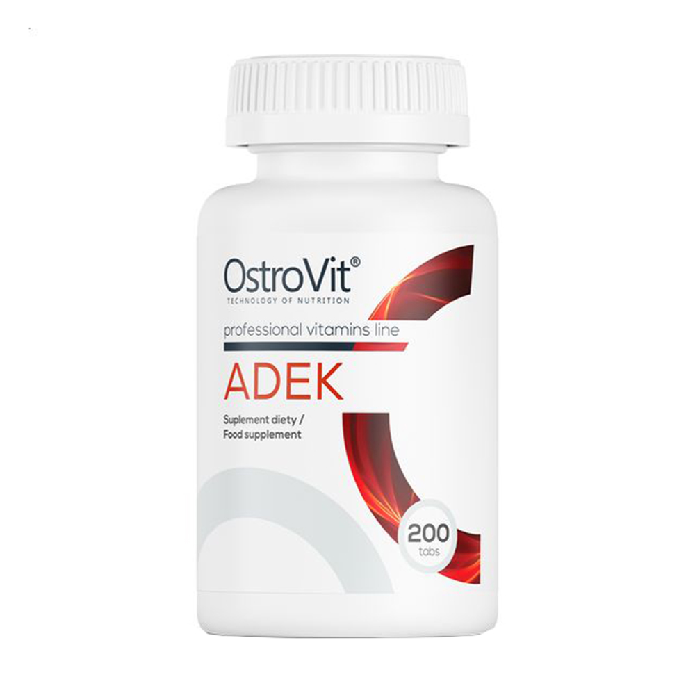 Вітаміни A, D, E та K OstroVit ADEK, 200 таблеток